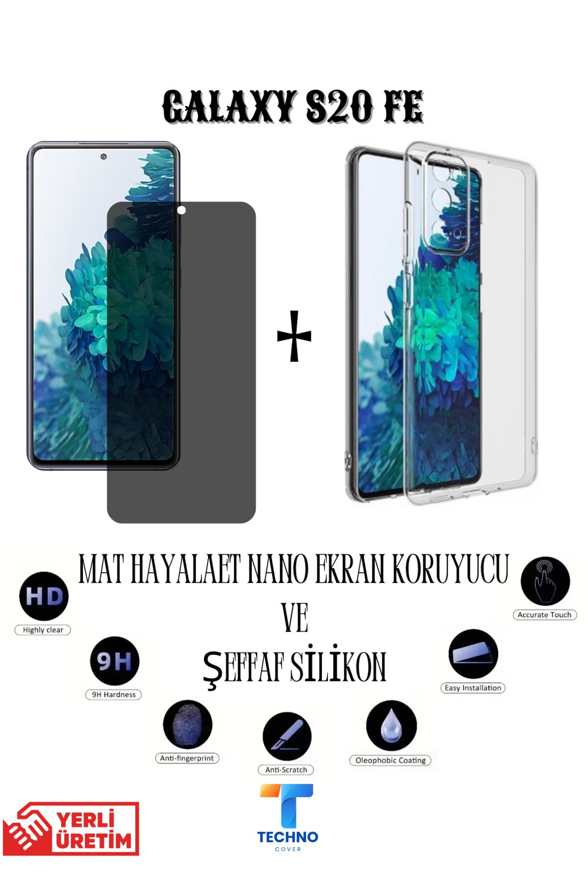 foxpower Samsung S20 Fe Mat Hayalet Nano Ekran Koruyucu Ve Şeffaf Kılıf 2li Avantajlı Paket