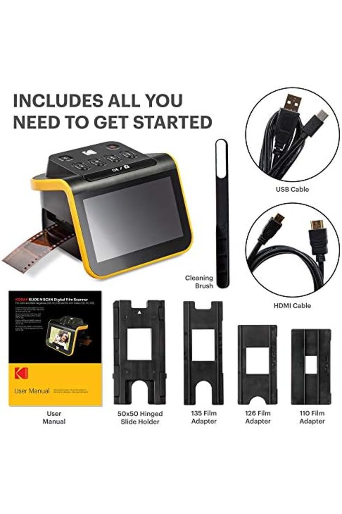 Kodak-SLIDE N SCAN Film and Slide Scanner with Large 5” LCD Screen 8
