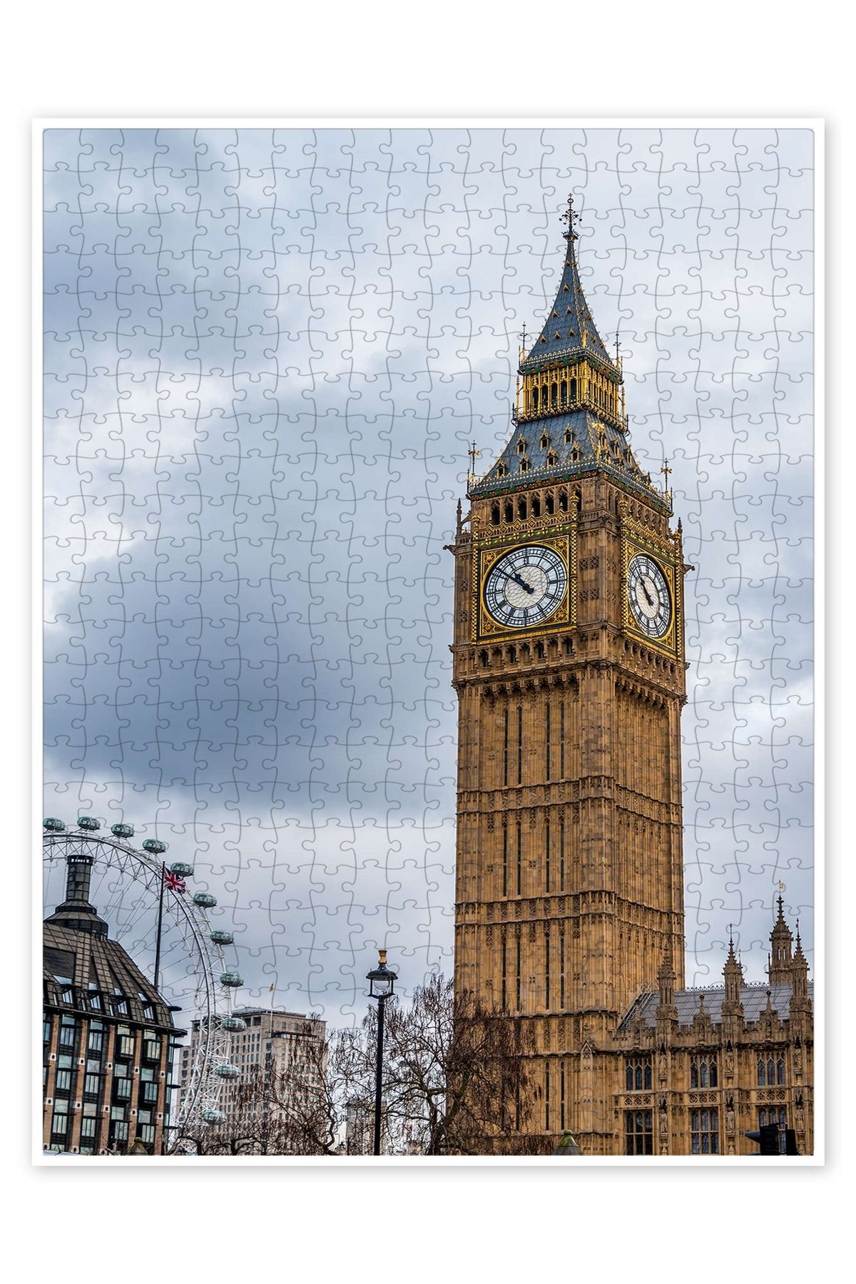 Jeronkarji Big Ben 500 Parça Puzzle Yapboz Şehir Manzara Temalı Hobilik