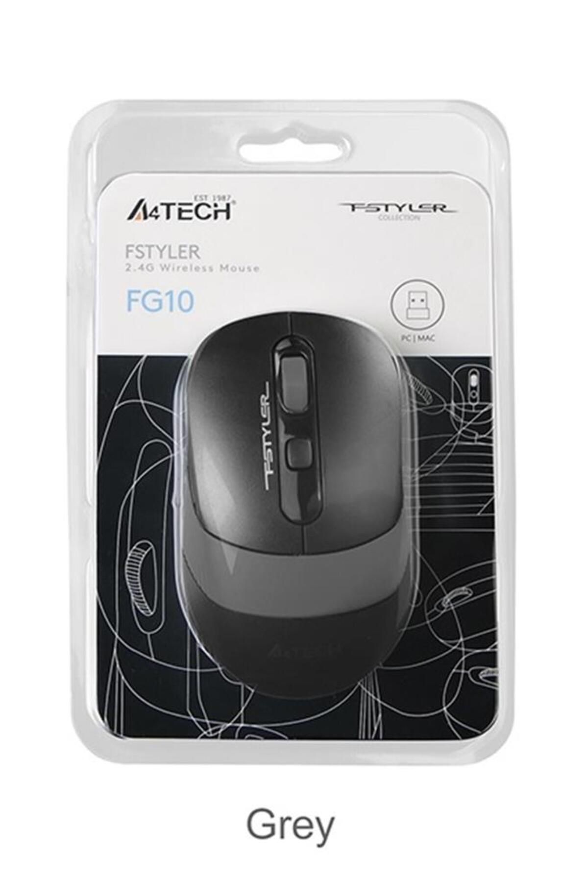 Vobotek Teknoloji A4 Tech Fg10S Silent Gri Nano Kablosuz Optik 2000 Dpı Mouse (Sessiz)