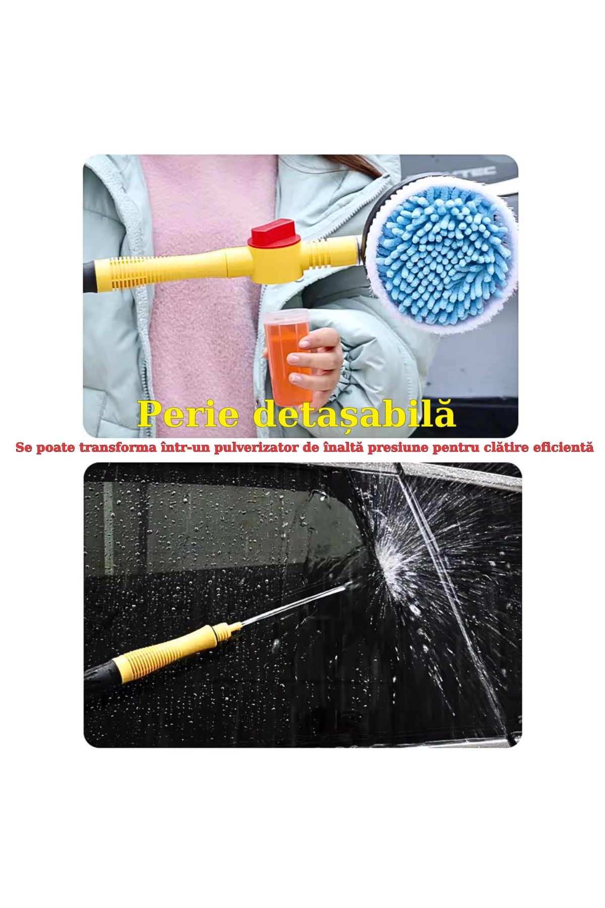 Generic-APF® Car Wash Rotating Brush – Automatic Foaming, Long Handle 100cm 7