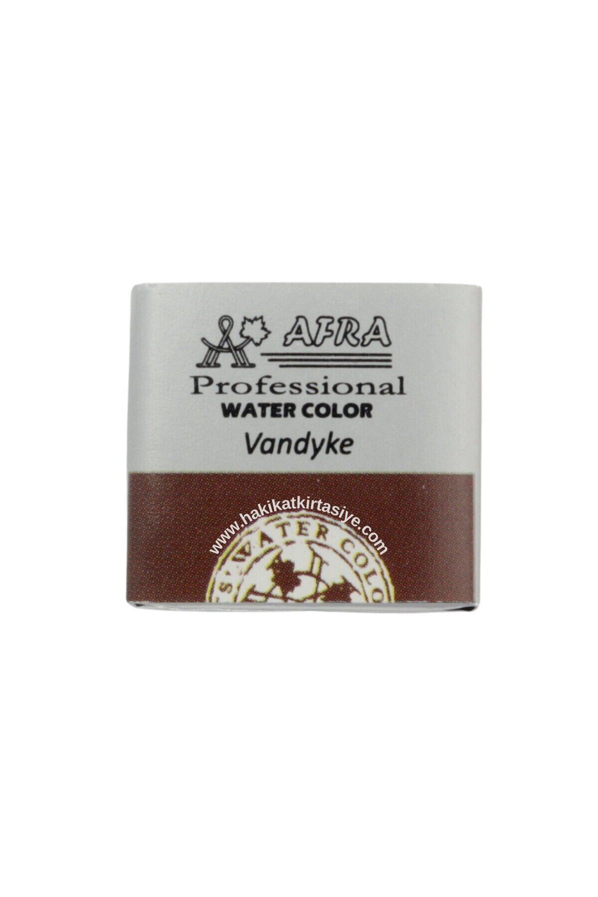 Afra Profesyonel Tam Tablet Sulu Boya 687 Burnt Umber