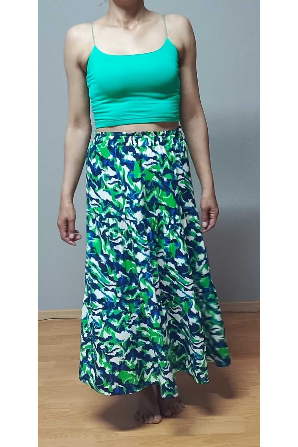 Butik DESENLİ 3 PARÇALI ETEK