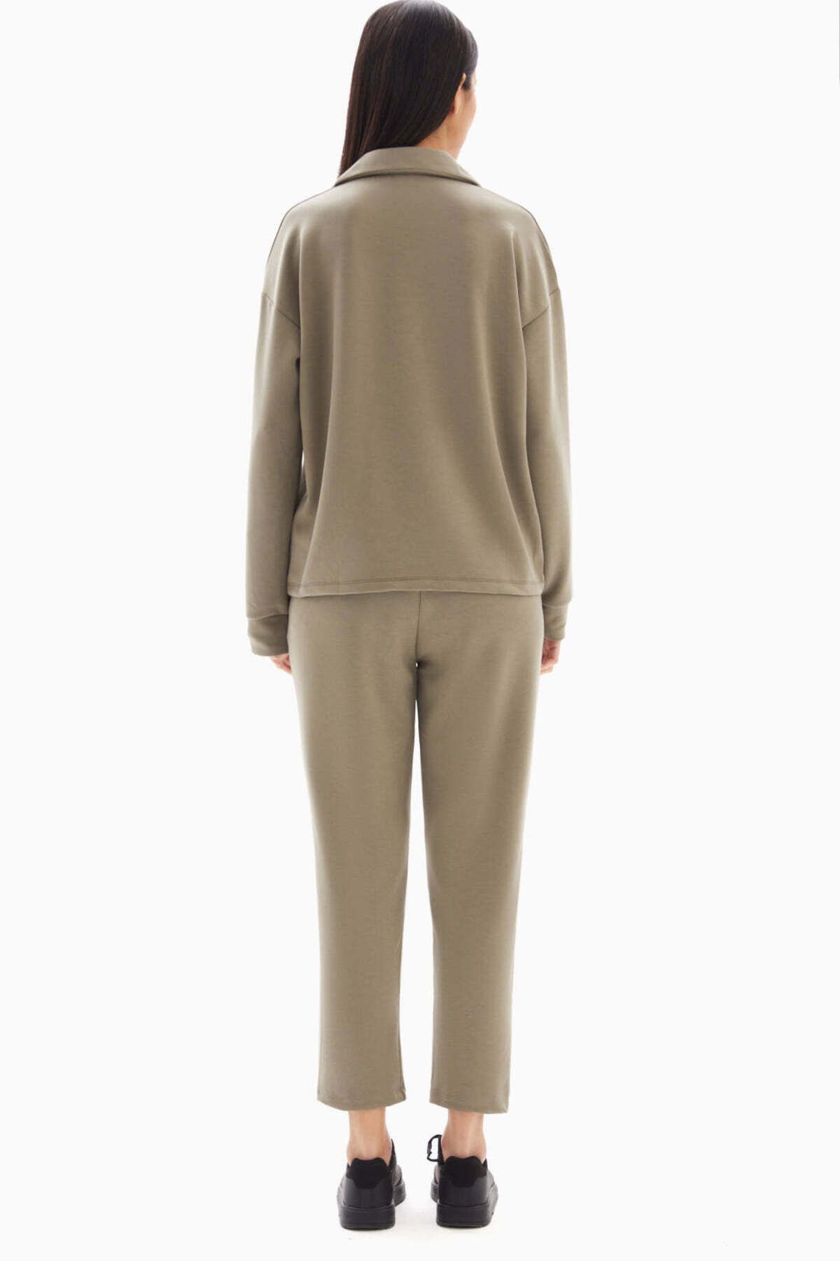 wecre8-Taupe Soft Set of Top and Trousers By WECRE8 3