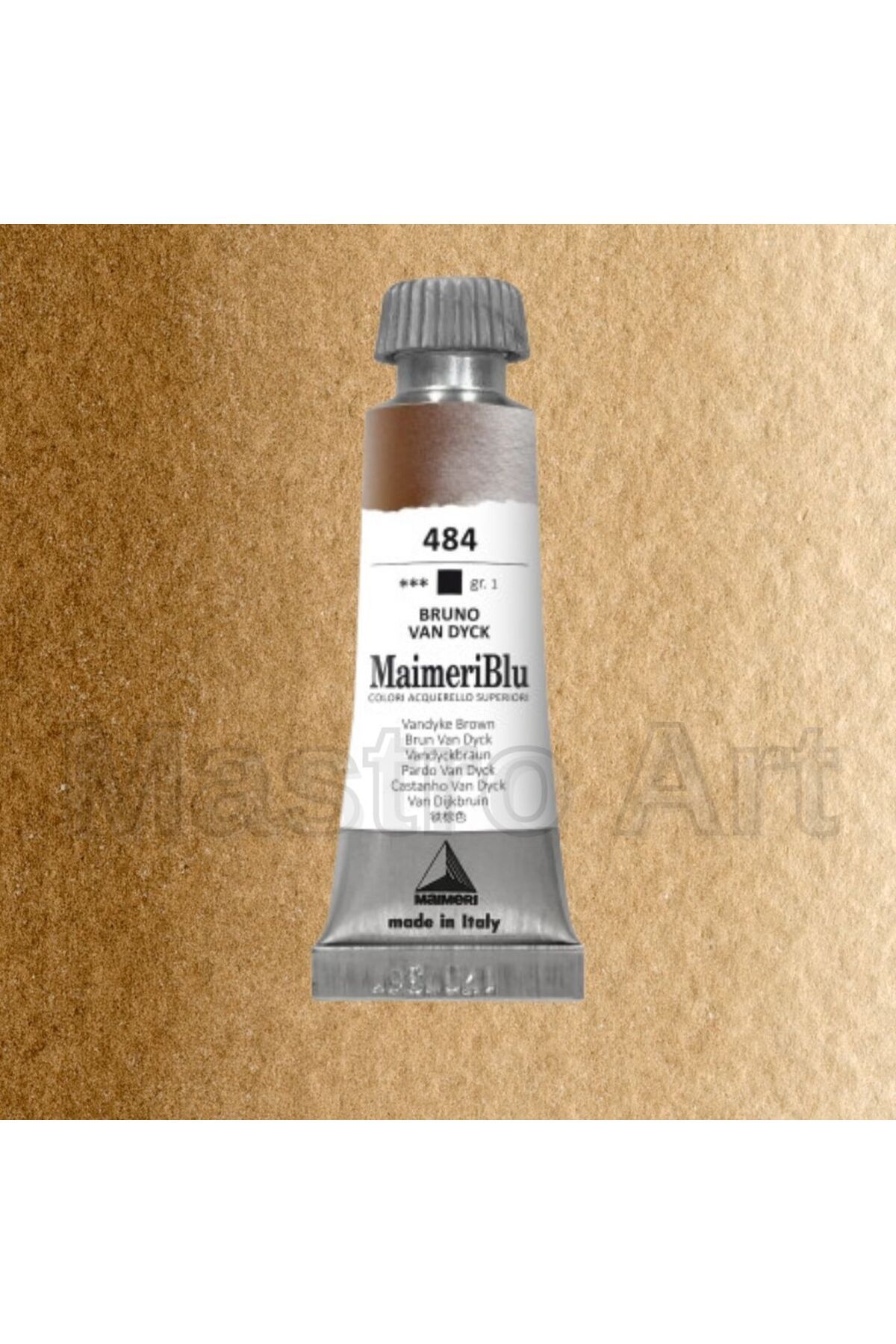 Maimeri Blu Pro Tüp Sulu Boya 12 ml S1 484 Vandyke Brown