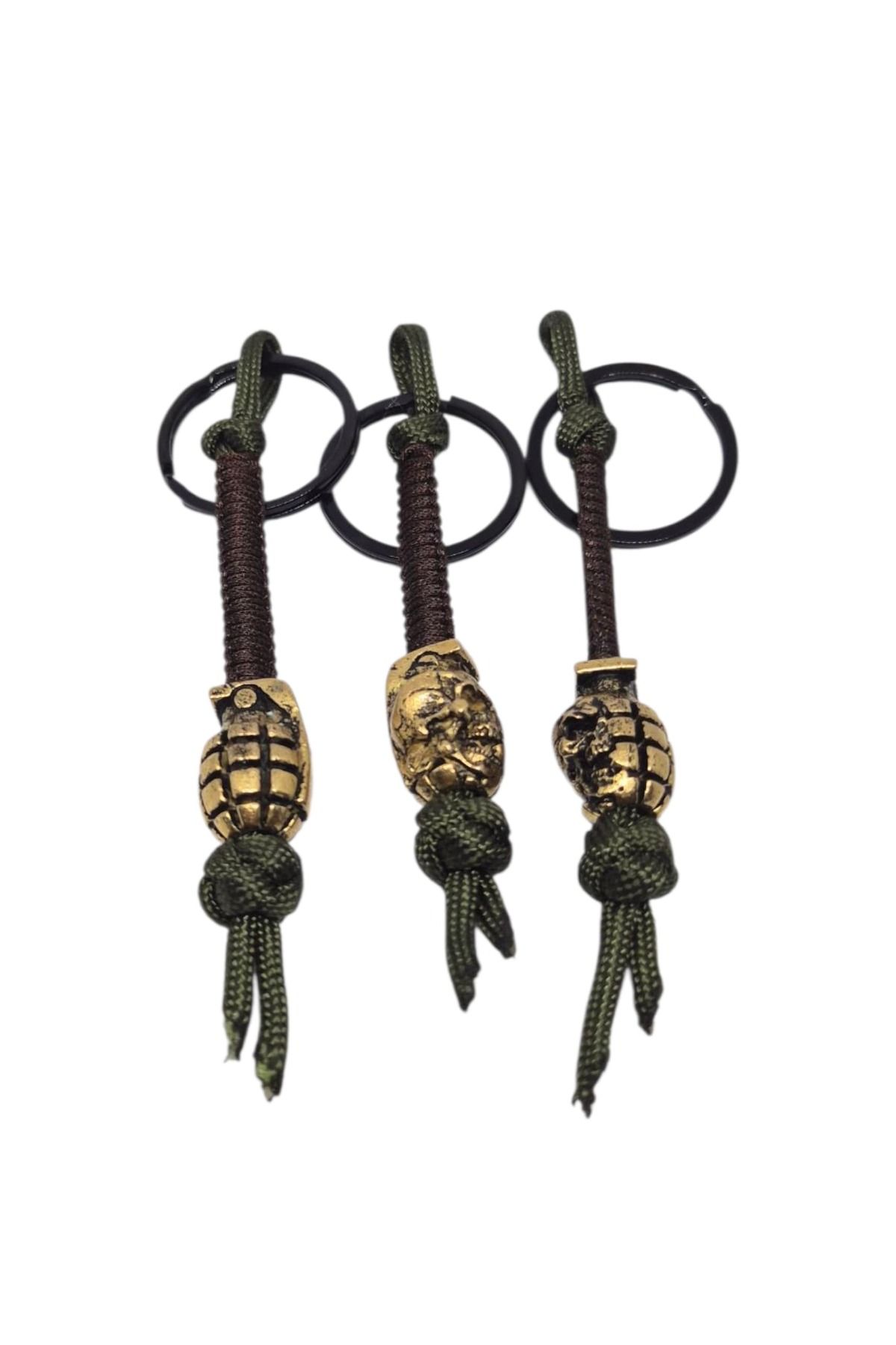 moonparacord Paracord Skull Bomba Anahtarlık