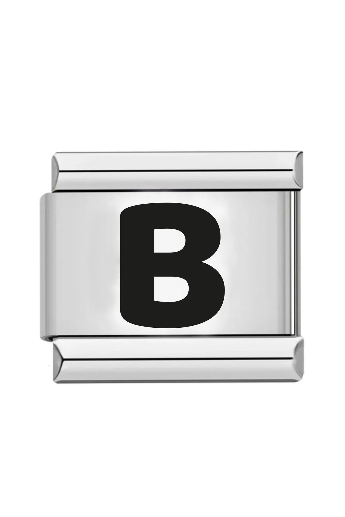 gastromarka B Harfli Çelik İtalyan Nomination Bileklik Charmı