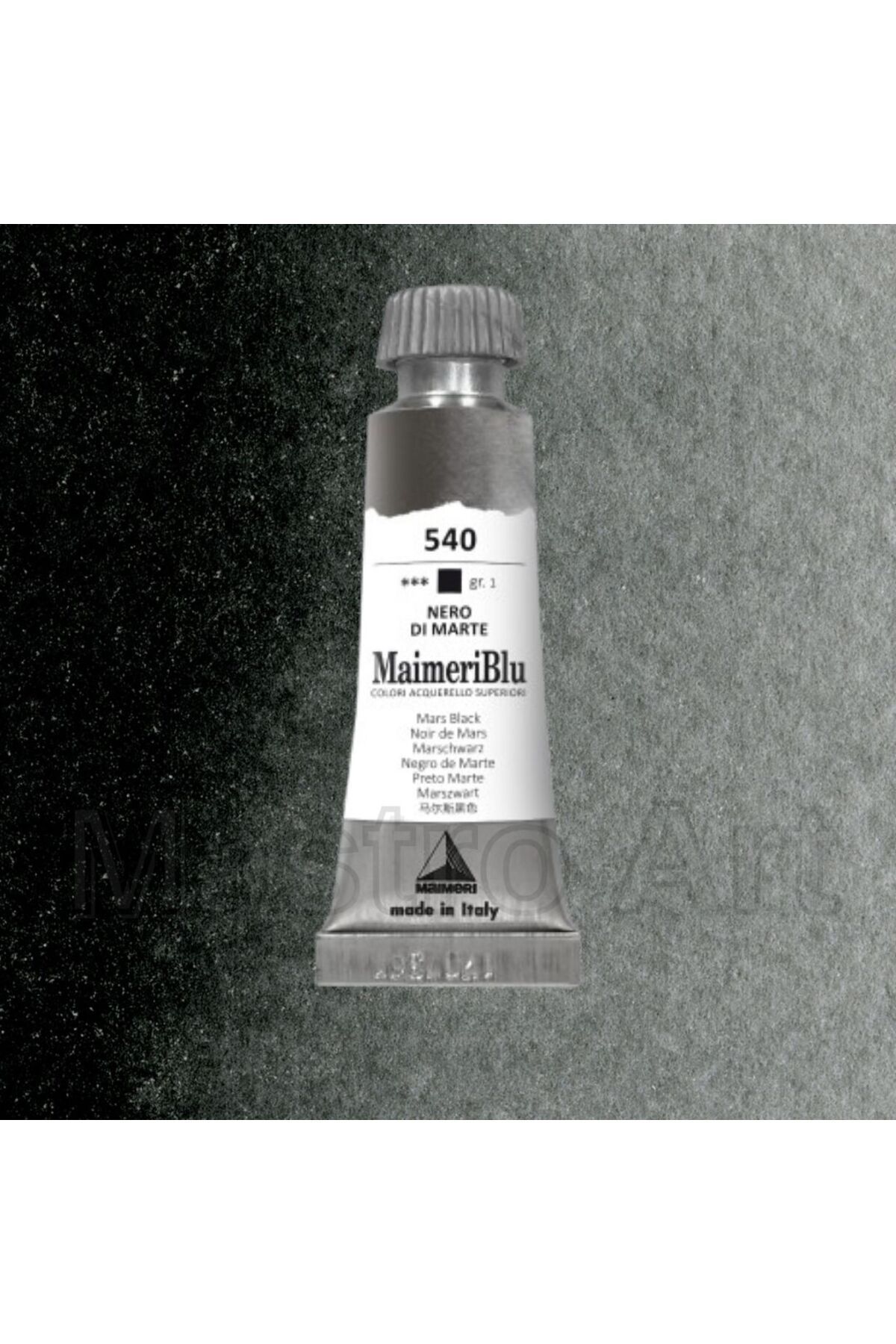 Maimeri Blu Pro Tüp Sulu Boya 12 ml S1 540 Mars Black