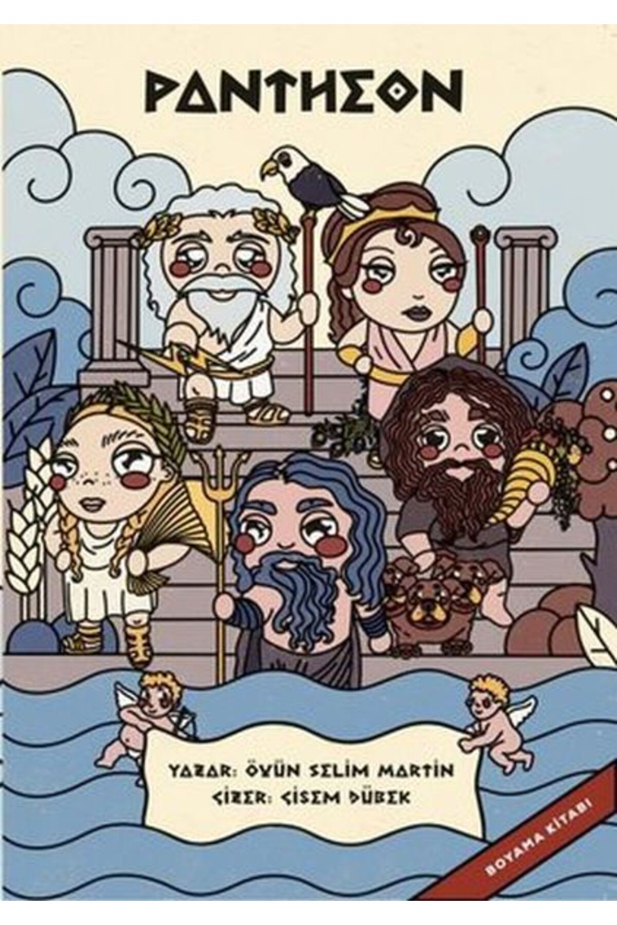 Sakin Kitap Pantheon - Helen Tanrılarını Boyayarak Öğreniyorum