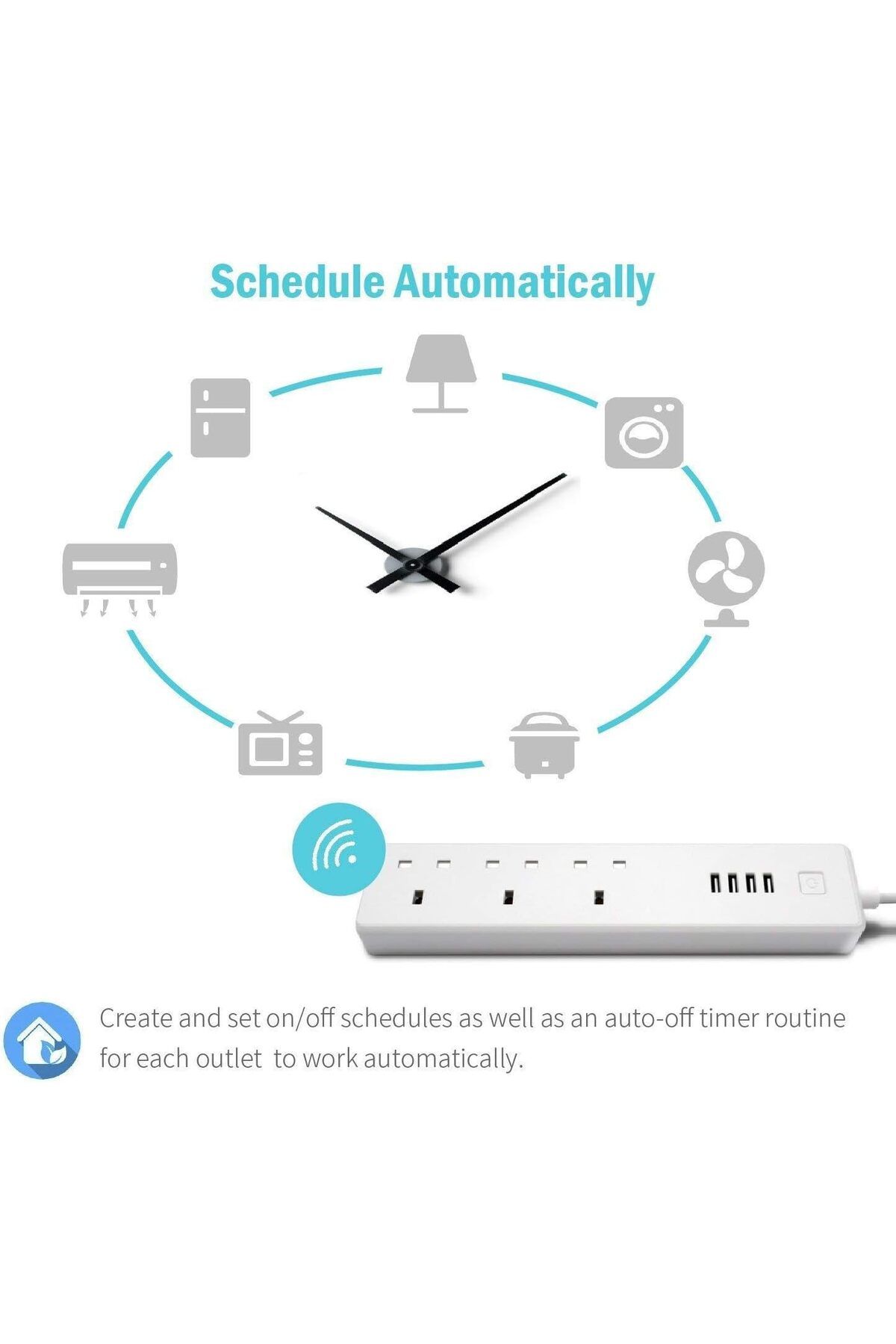 Other-Smart WiFi Plug Compatible with Alexa/Echo, Google Home/Assistant (White) 5