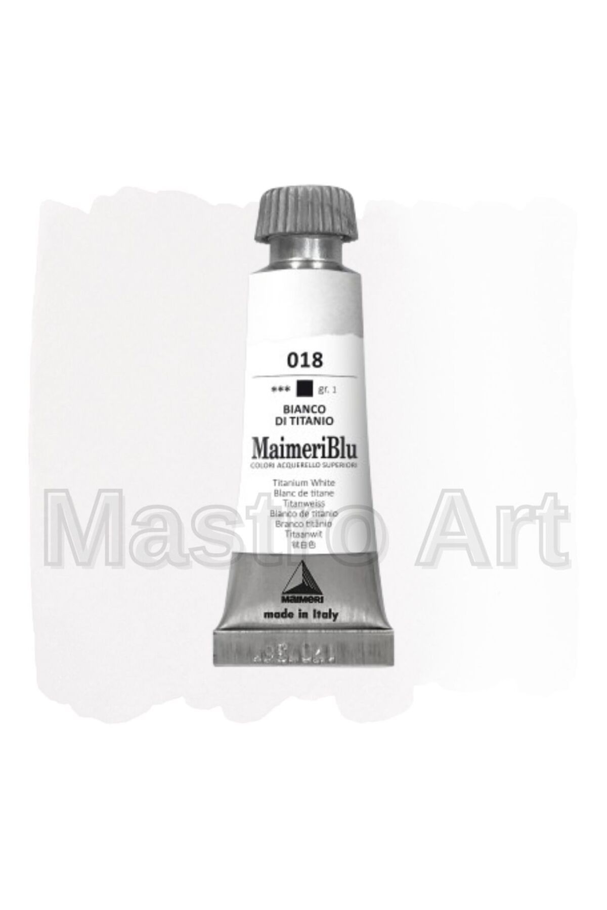 Maimeri Blu Pro Tüp Sulu Boya 12 ml S1 018 Titanium White