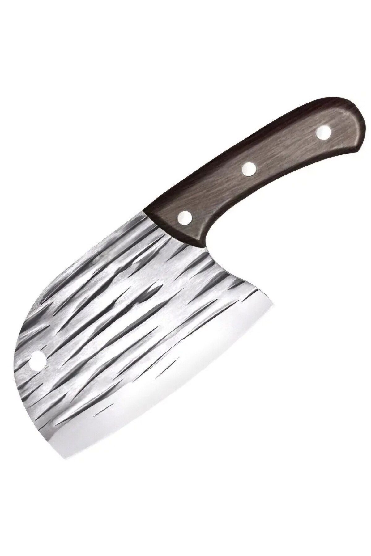 OEM-Kitchen Cleaver, Stainless Steel Blade and Non-Slip Wooden Handle, Ergonomic, 25 cm, Brown 4