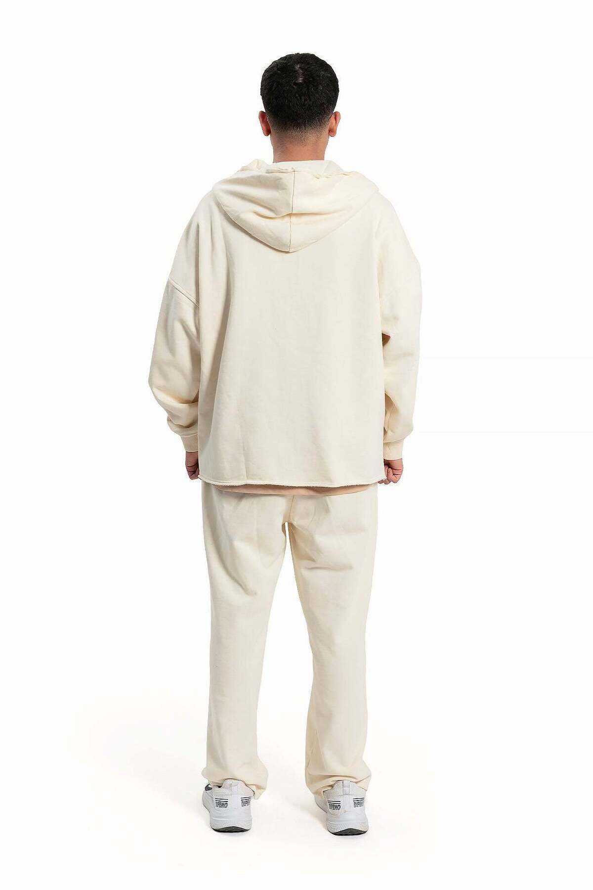 wecre8-Men Off-white Hoodie and Pants Set By WECRE8 2