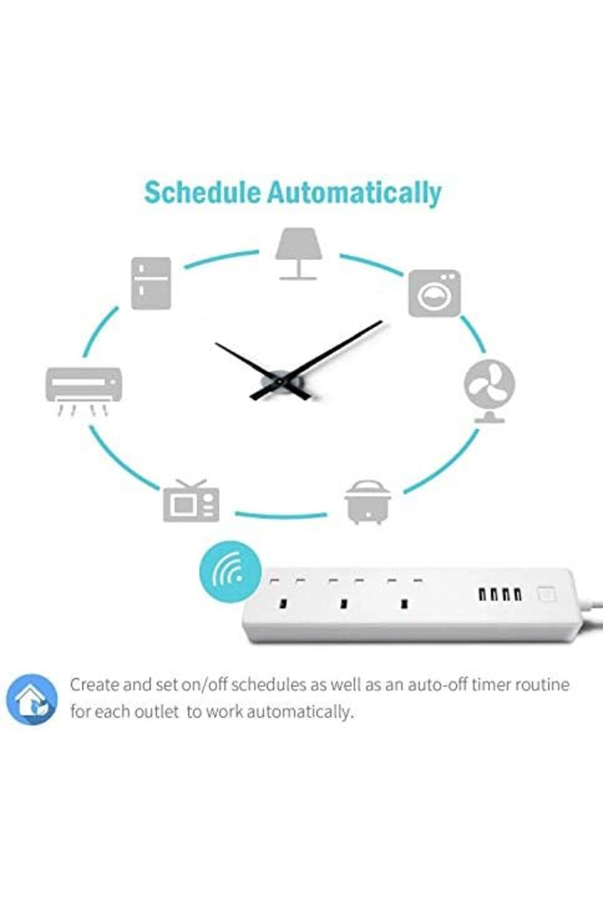 Other-Smart WiFi Plug Compatible with Alexa/Echo, Google Home/Assistant (White) 6
