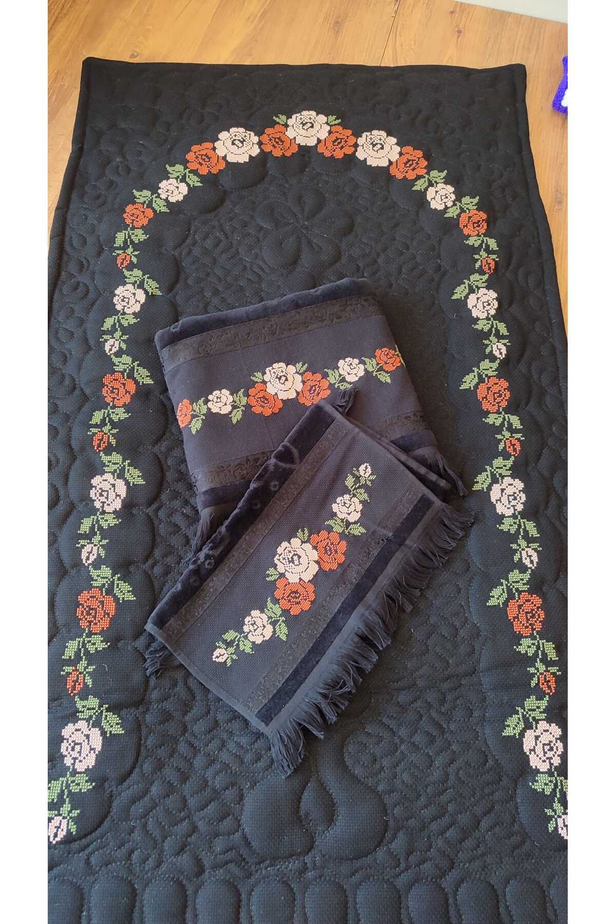 Handmade Güllü Seccade Seti