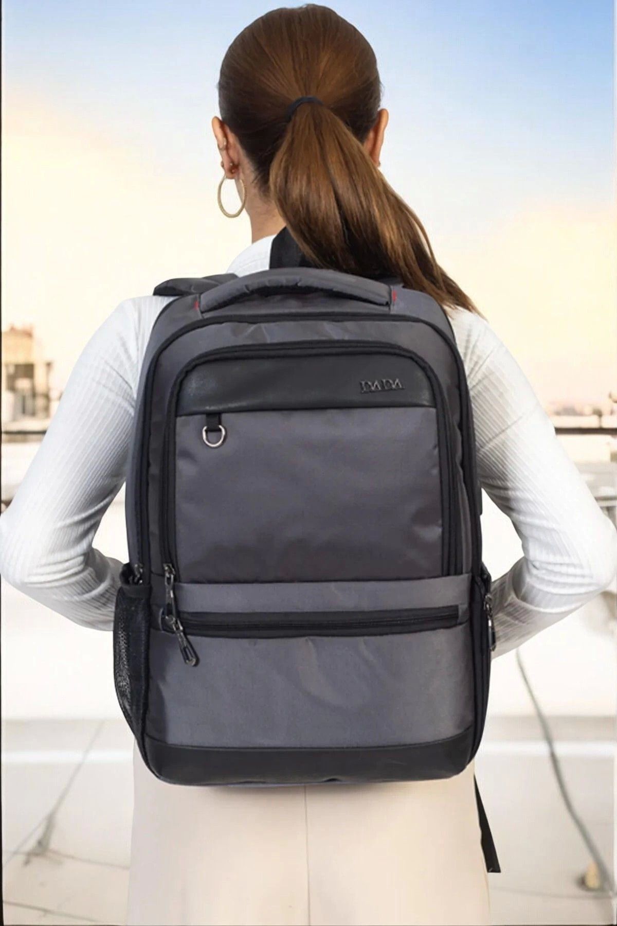 TB Terzi Bey Sportif Su Geçirmez 14-15,6 inç Antrasit Notebook Laptop Sırt Çantası