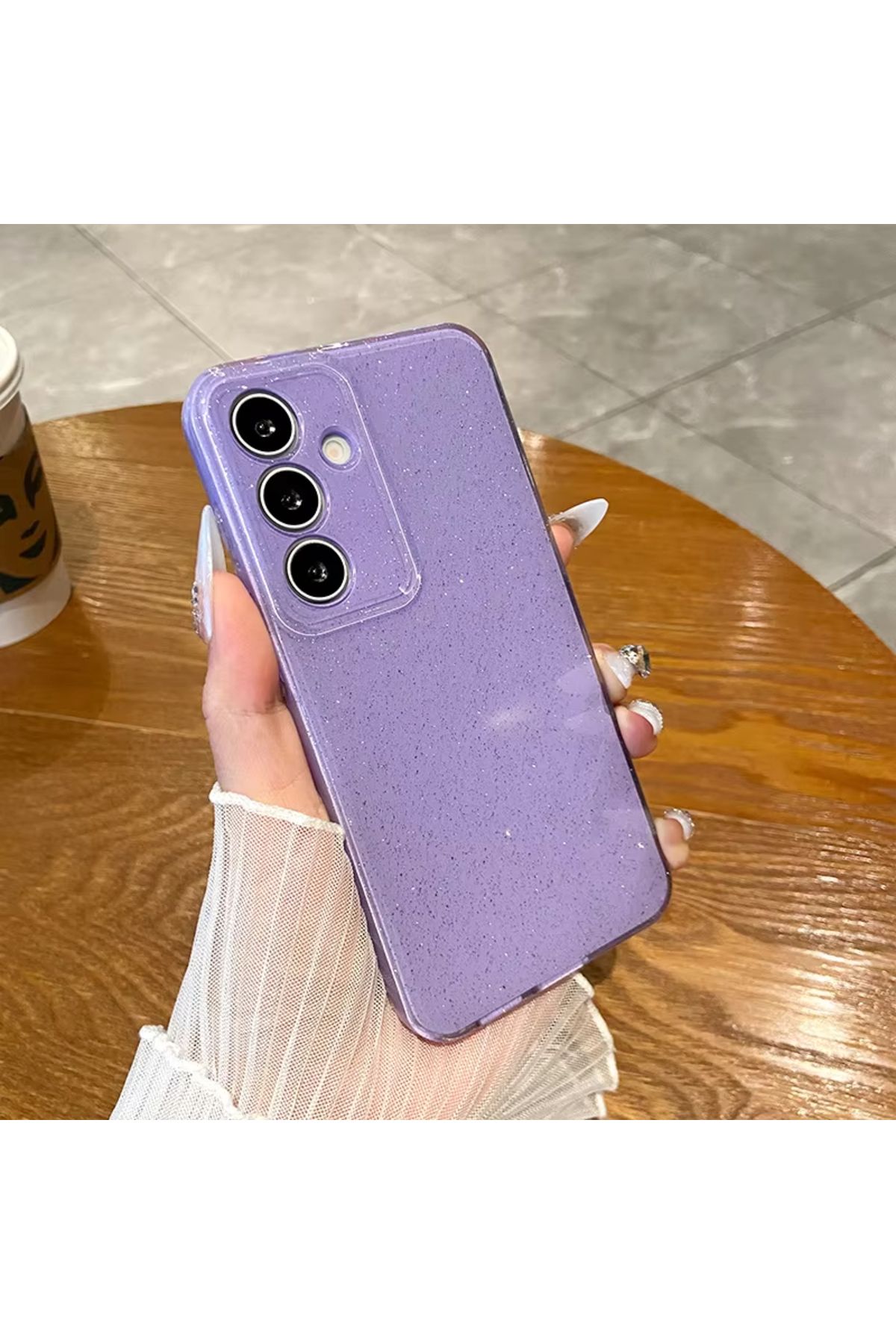GRABONO SAMSUNG GALAXY A36 KILIF KAMERA KORUMALI PARLAK VE SİMLİ SHINY FASHION SERT SİLİKON CASE