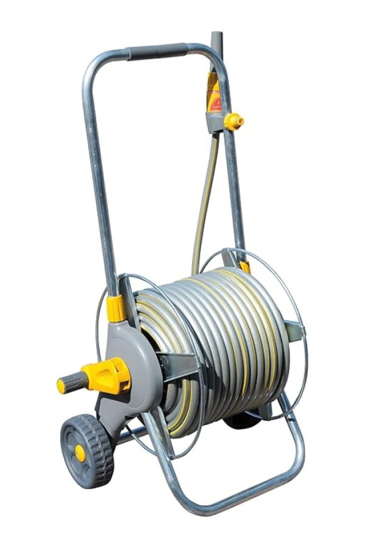 ShopZum Hozelock 2436H 30 M Hortumlu 60 M Kapasiteli Tekerlekli Metal Hortum Toplama Sarma Araba Seti