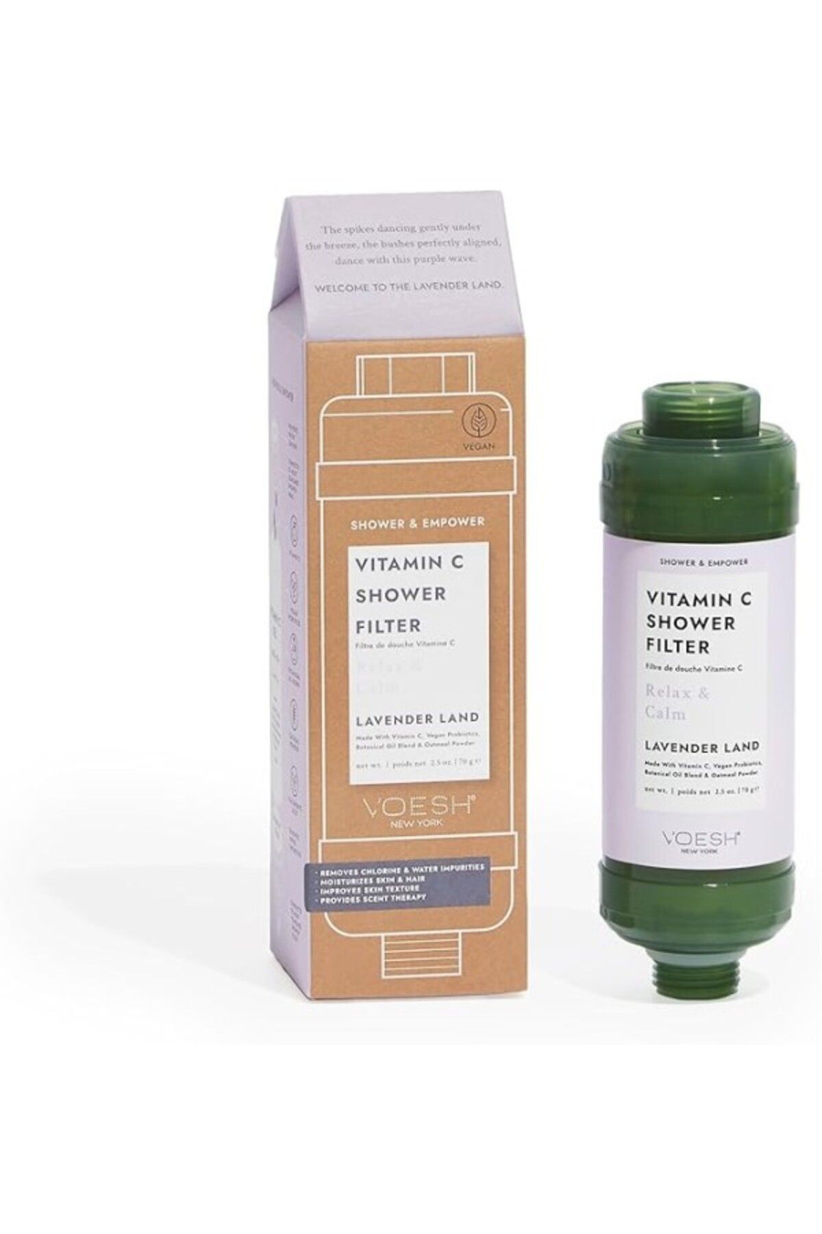 ShopZum Voesh C Vitamini Duş Filtresi, Duş Aromaterapisi, Su Arıtıcı, Su Yumuşatıcı, Vegan Probiyotik, Spa