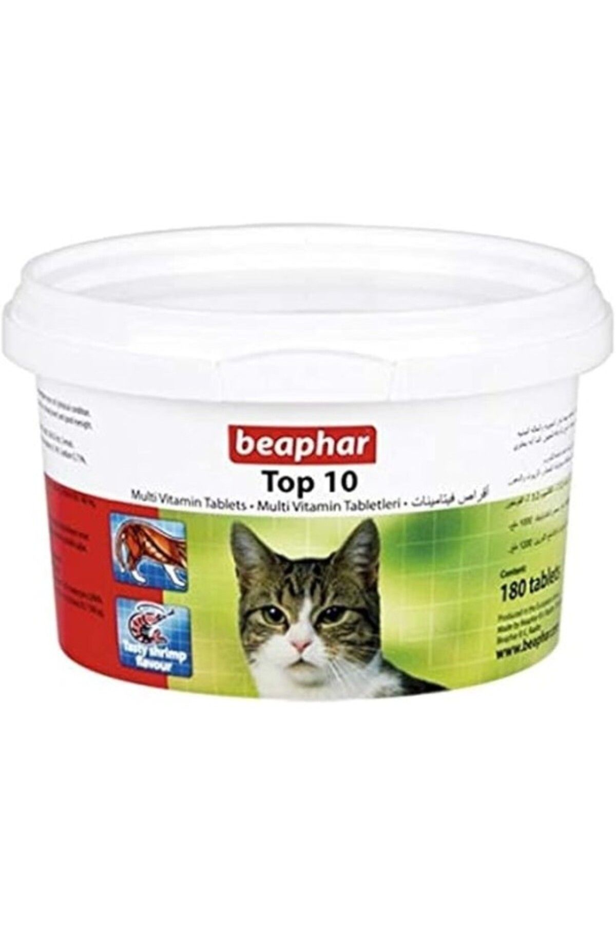 ShopZum Beaphar Top 10 Kedi Vitamini - 180 Adet