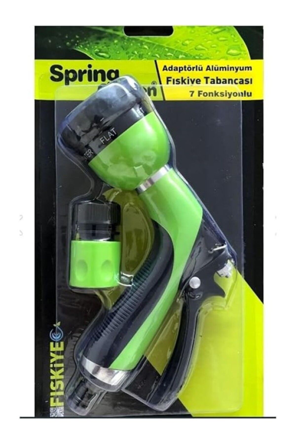 ShopZum Spring Garden Fıskiye Bahçe Sulama Tabancası Alüminyum 7 Fonksiyonlu Sulama Tabanca