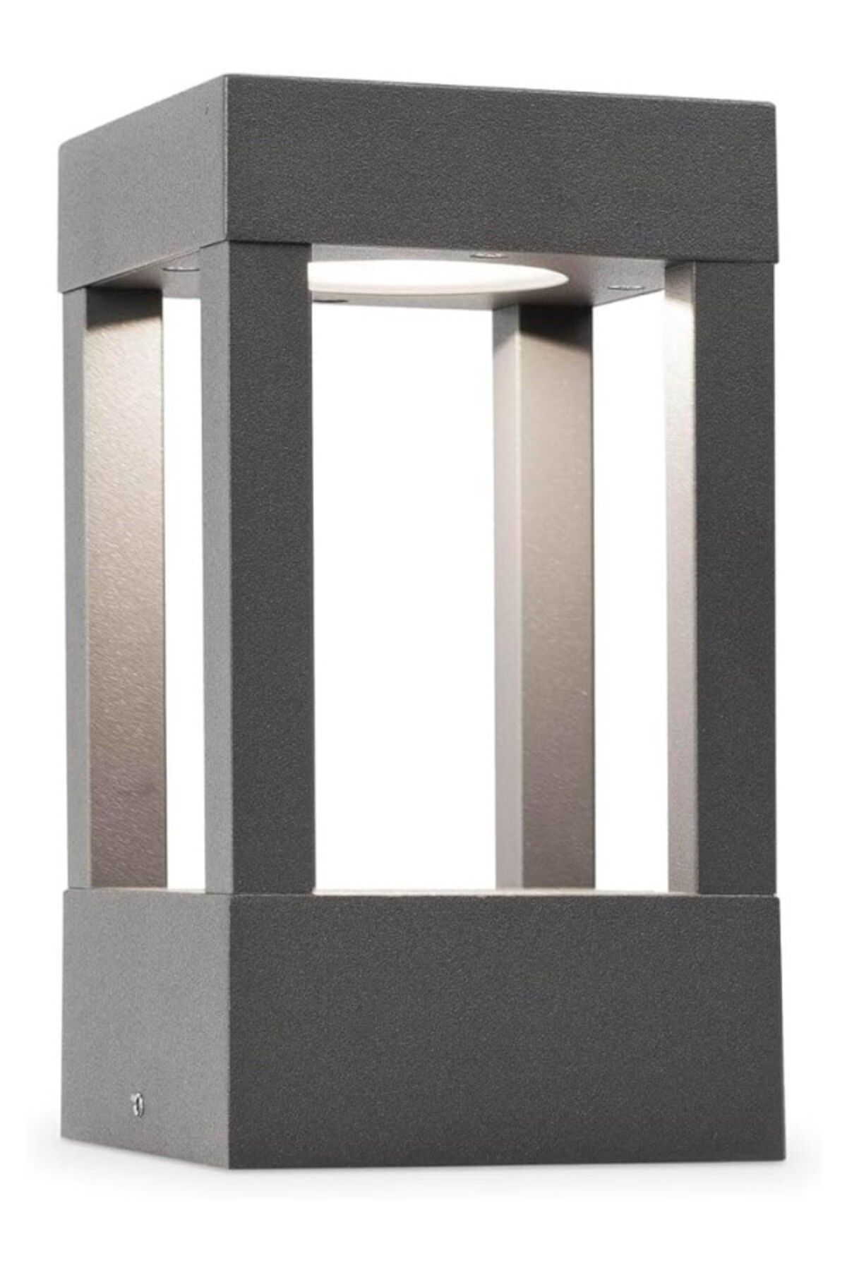 ShopZum Faro Barcelona Agra 70755 Solar Lamba Ampul Led Dahil, 6 W, Alüminyum Ve Cam Şeffaf, Gri