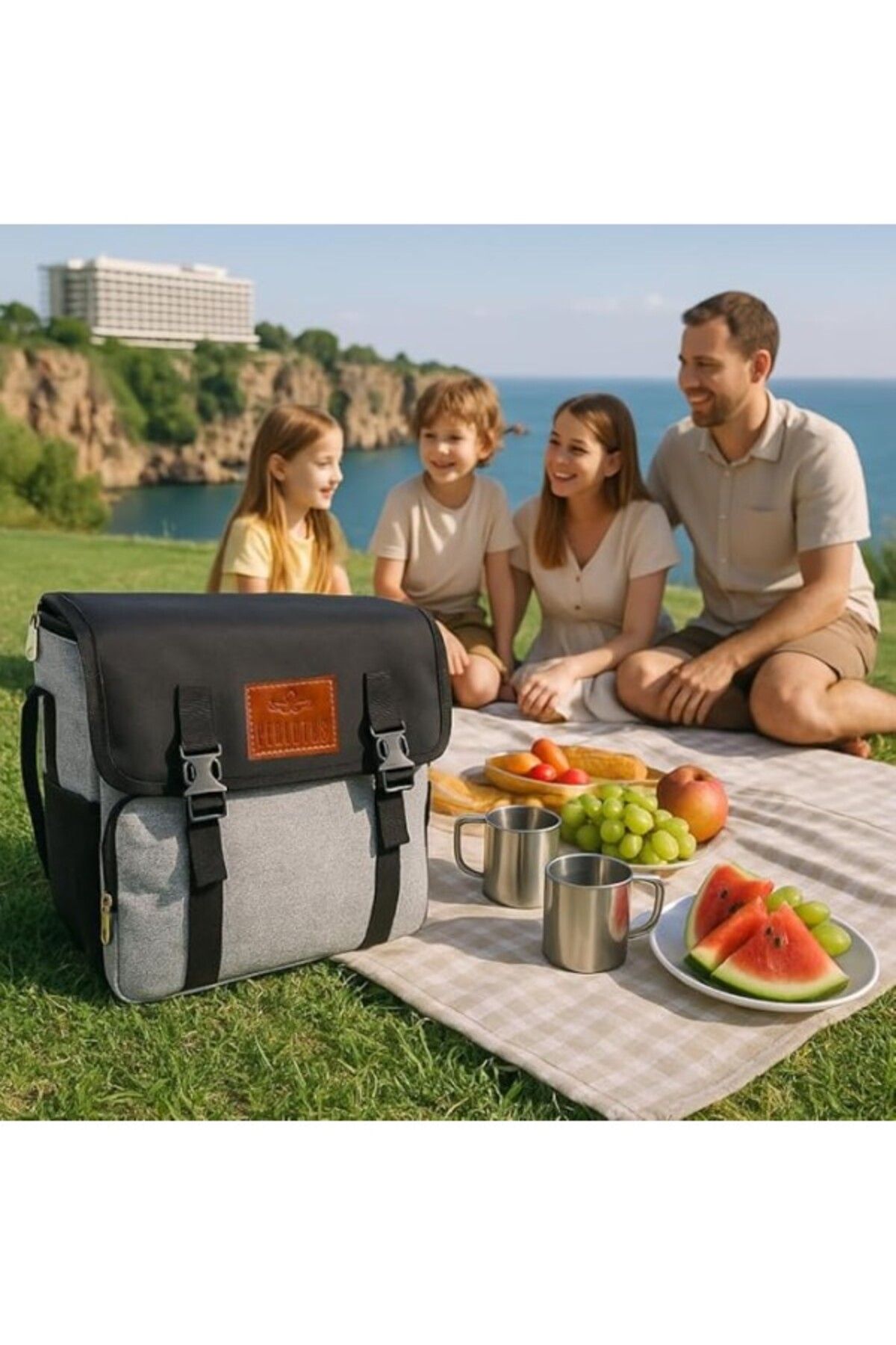 ShopZum Perlotus Yalıtımlı Termos Piknik Kamp Çantası Büyük Boy 16 Lt Su Geçirmez