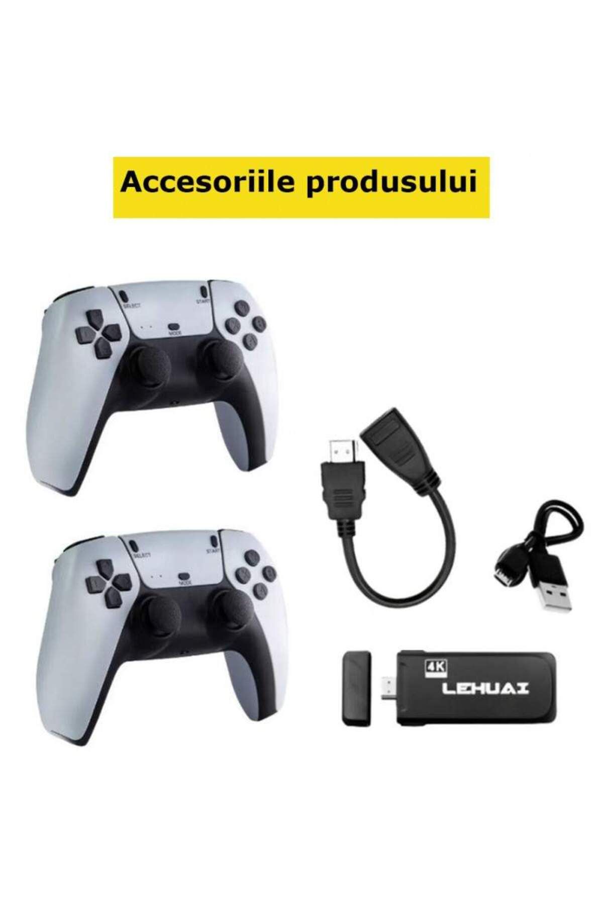 SIKS-Retro Game Console, 20,000 Video Games, Compatible with 9 Emulators, 2 x Wireless Controller 4