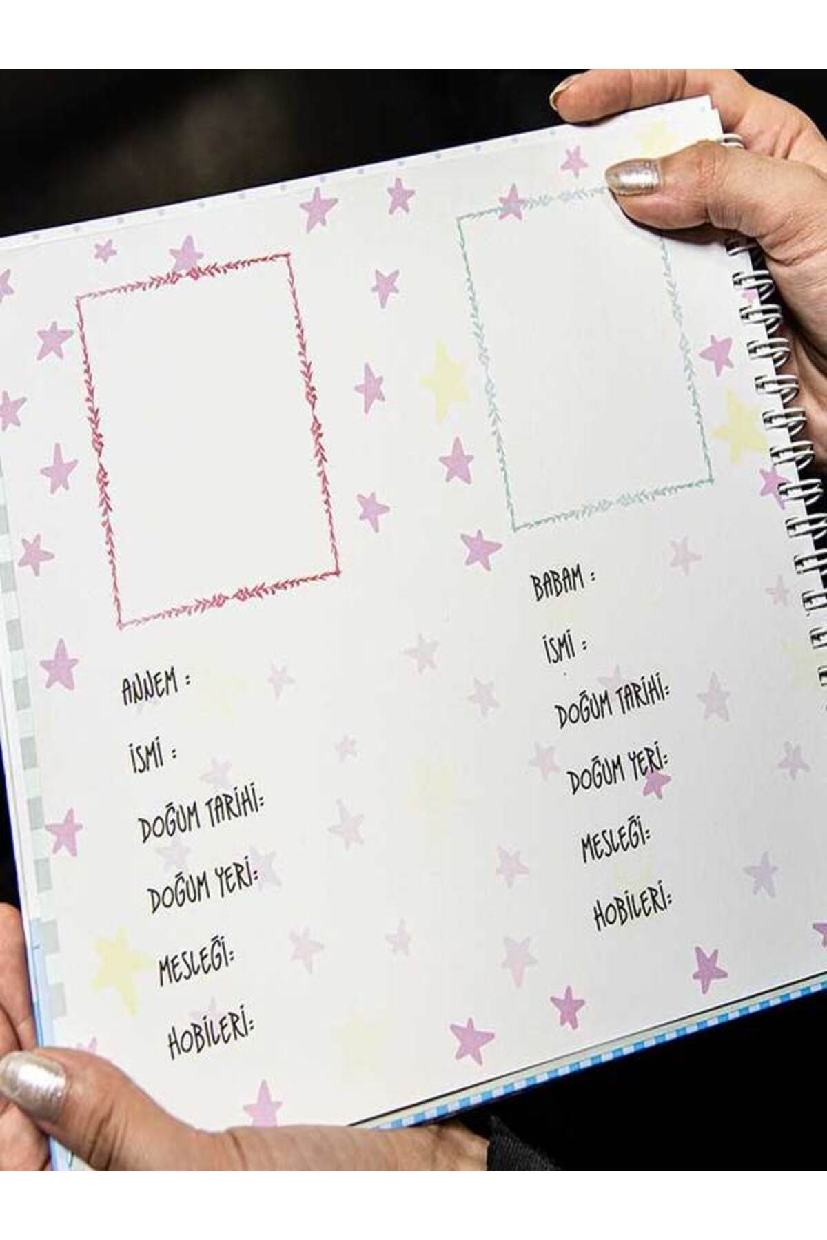 Home Unisex Kutulu Hamilelik Ve Anne Bebek Günlüğü Anı Defteri - Fotoğraf Bandı Hediyeli fotoğrafı 3 (önizleme)