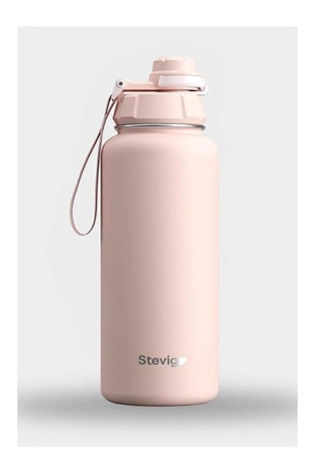 ShopZum Stevig 1 Hand Leak-Proof Sızdırmaz Çelik Termos 1000 Ml Icy Pınk St-219