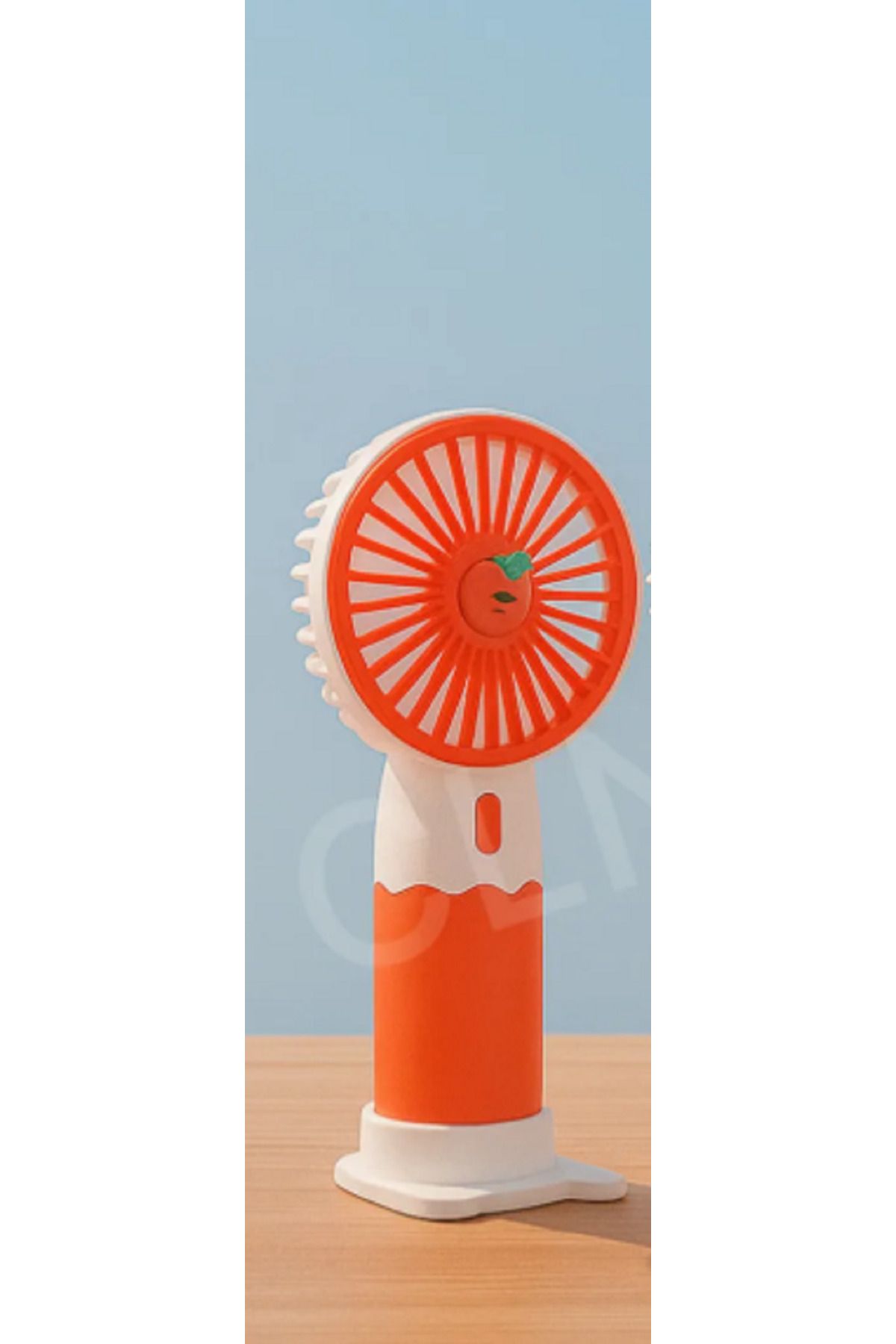Kensa 2 Si 1 Arada Mini Fan Vantilatör Masaüstü El fanı Turbo Üfleme Telefon Standlı Şarjlı Vantilatör