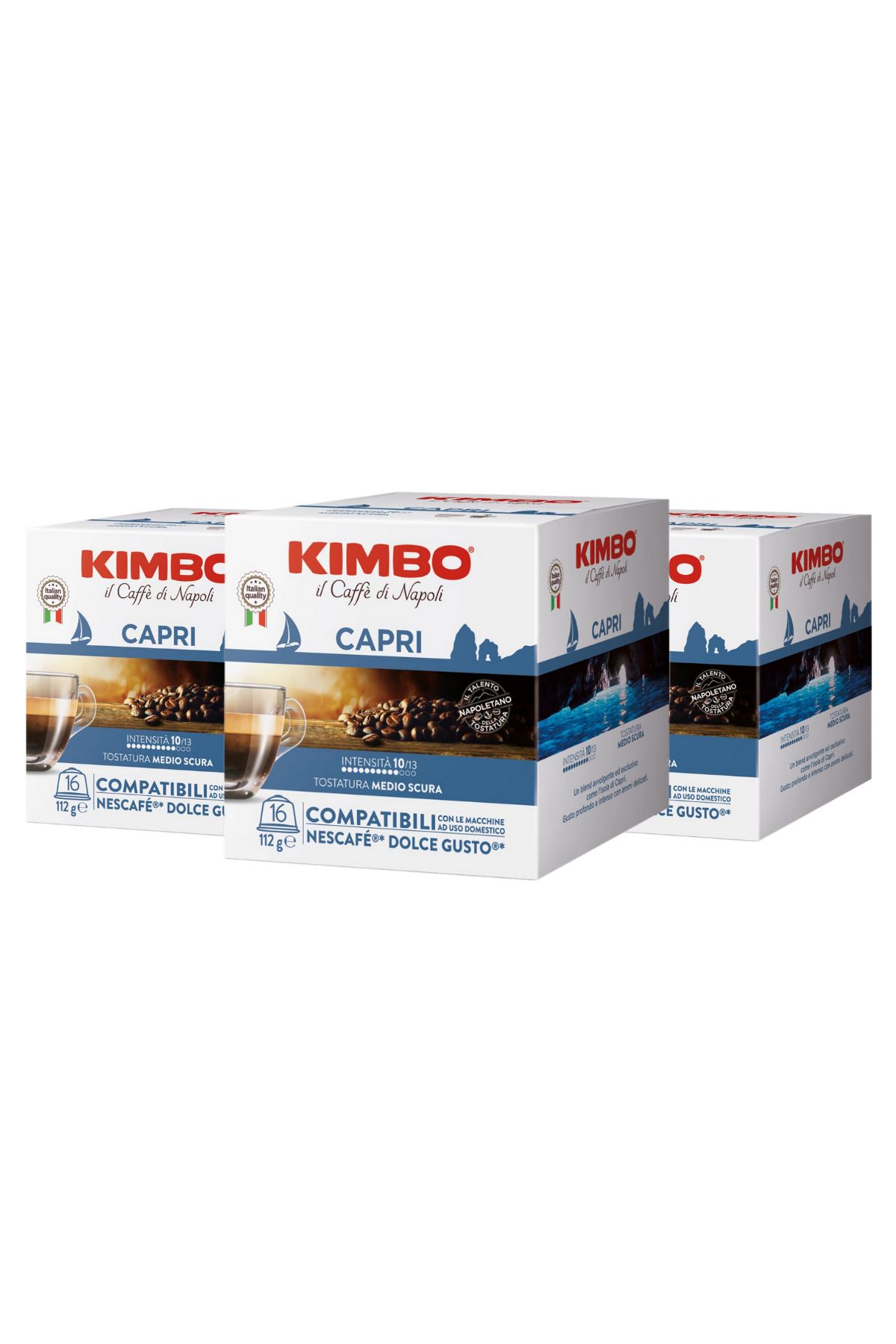 Kimbo Capri Dolce Gusto Uyumlu Kapsül Kahve (16’lı Kutuda) (3'lü Set)