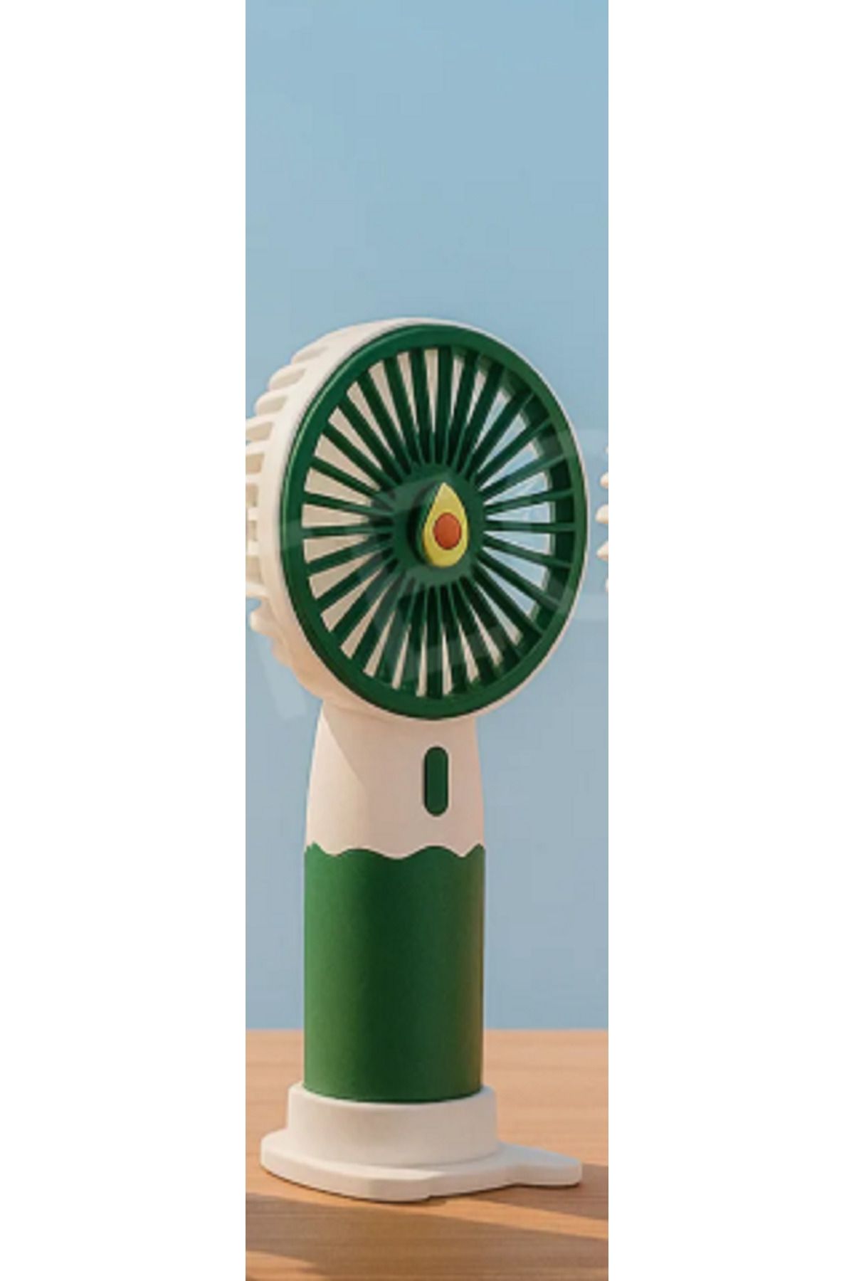 Kensa 2 Si 1 Arada Mini Fan Vantilatör Masaüstü El fanı Turbo Üfleme Telefon Standlı Şarjlı Vantilatör
