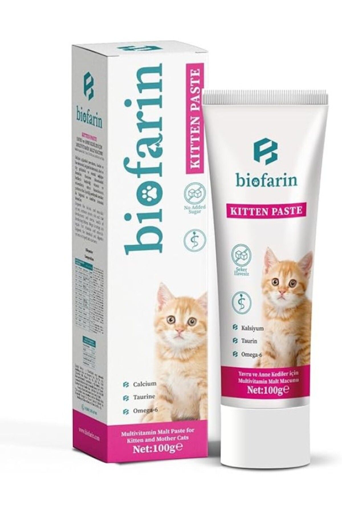 ShopZum Biofarin Kitten Paste 100 gr Yavru Ve Anne Kedi Bağışıklık Kas Gelişimi Destekleyici Multivitamin
