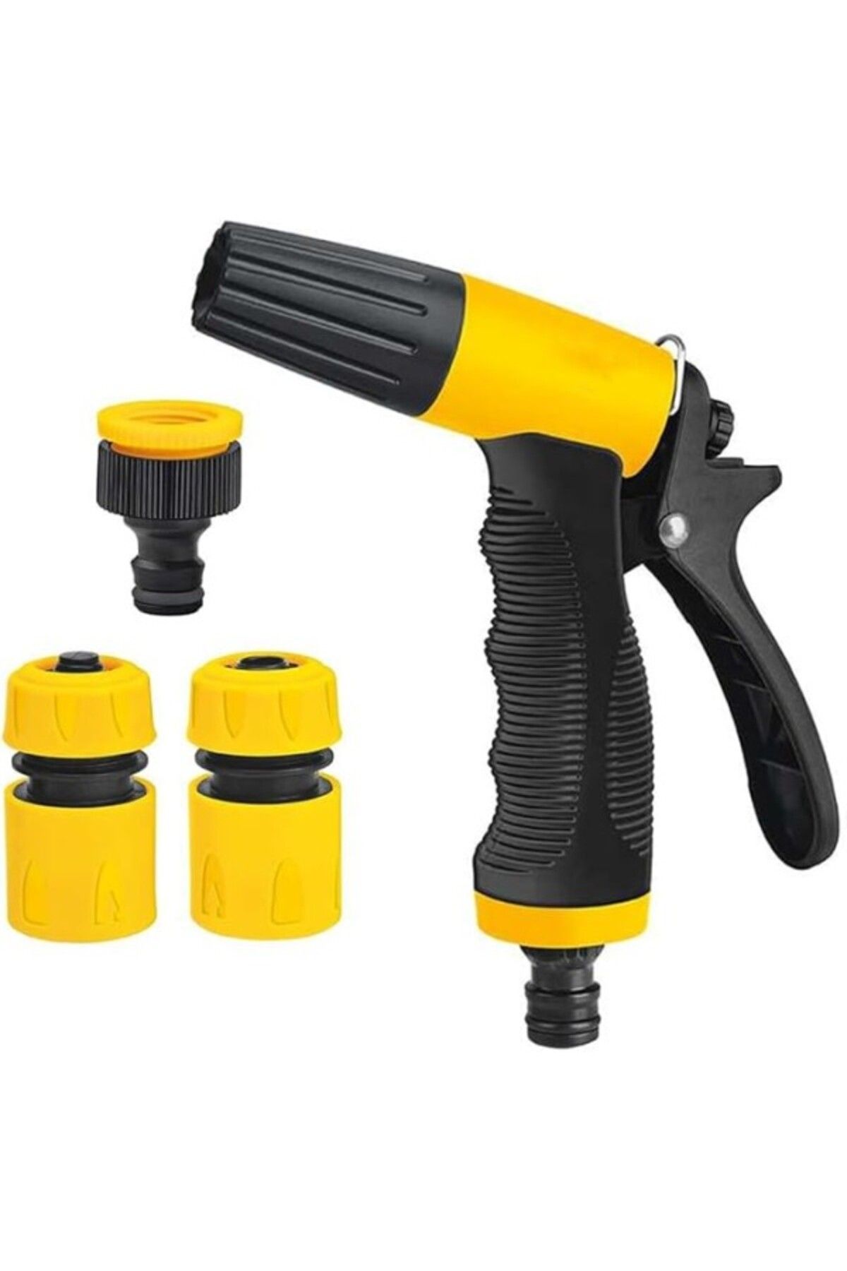 ShopZum Güncelçarşı 3 Fonksiyonlu Sulama Tabancası 4 Parça Set, Bahçe Sulama, Araç Yıkama, Dış Mekan