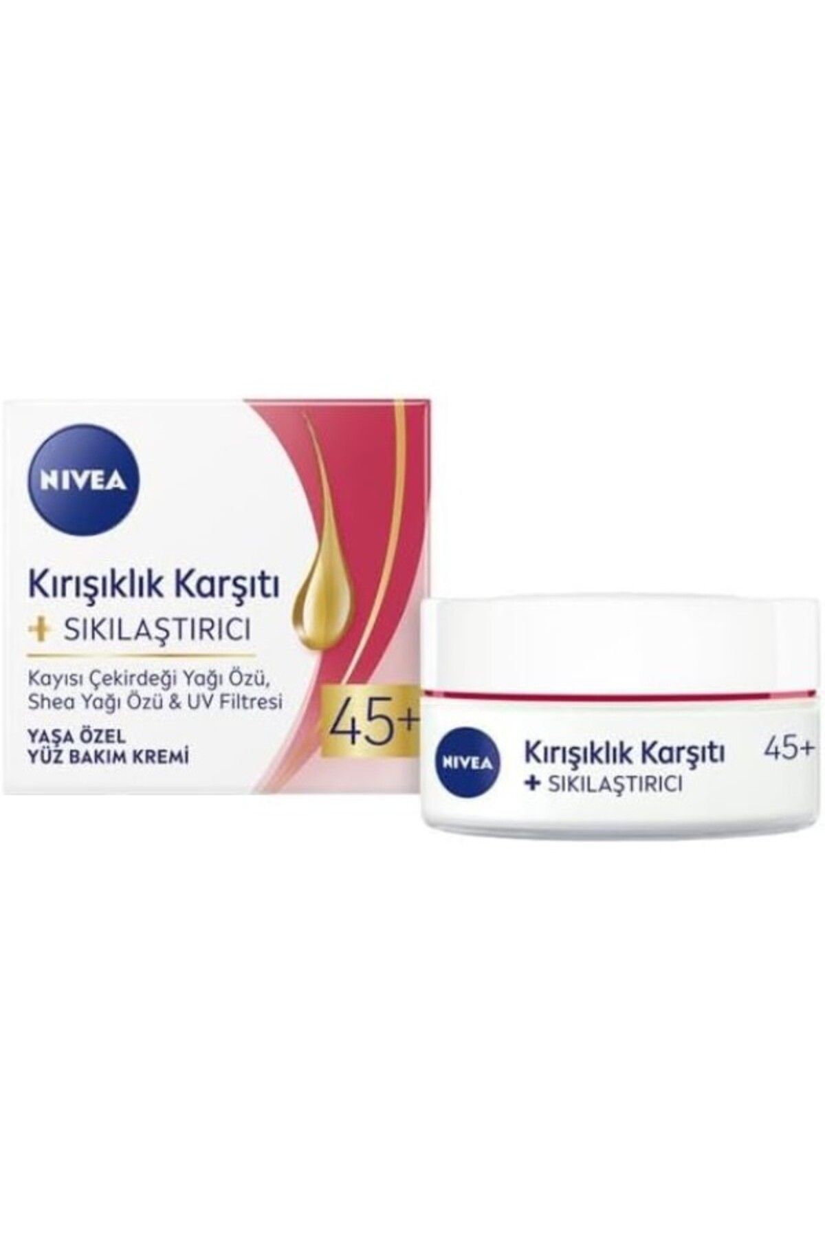 ShopZum Kırışıklık Karşıtı + Sıkılaştırıcı Krem Yaş 45+ (50 Ml), Yaşa Yüz Bakım Kremi, Kayısı