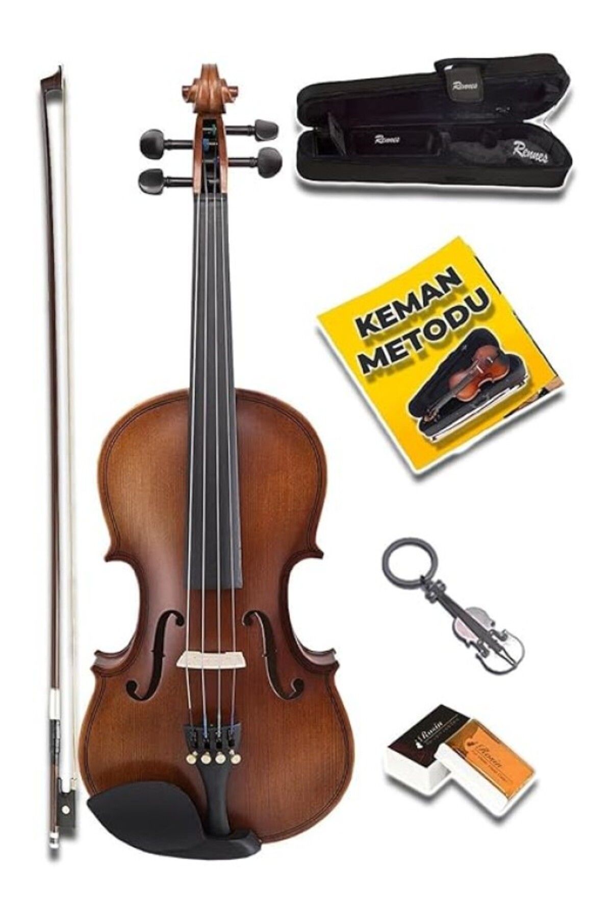 ShopZum Rennes Rv-403 Çocuk Kemanı Seti Kaliteli 3/4 Boy (10-13 YAŞ ARASI)
