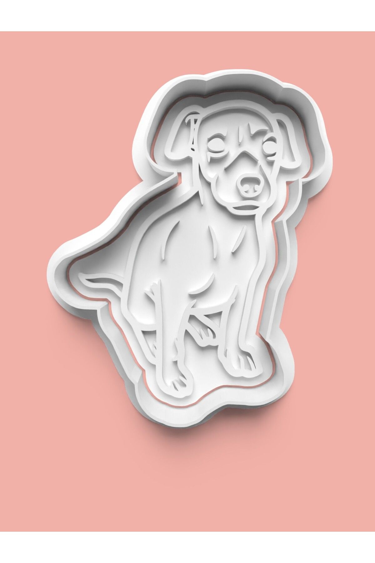 AKTASTORE Whipped Köpek Figürü Kurabiye Kalıbı Ve Şeker Hamuru Kalıbı