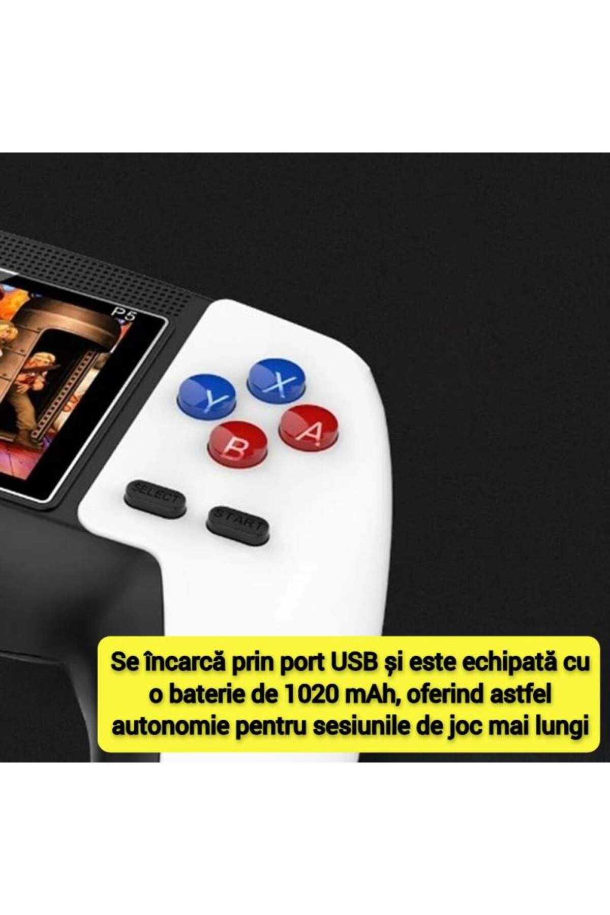SIKS-P5 Video Game Console, Portable, 520 Retro Games, 320x240 Resolution Display, AV Output 5