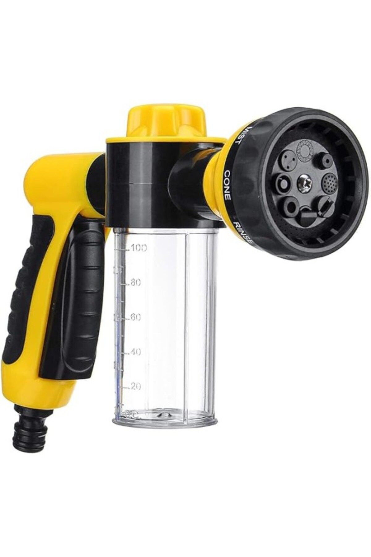 ShopZum Mallart® 8 Fonksiyonlu Köpük Tabancalı Basınçlı Su Tabancası Araç Yıkama, Bahçe Sulama, Çok Amaçlı
