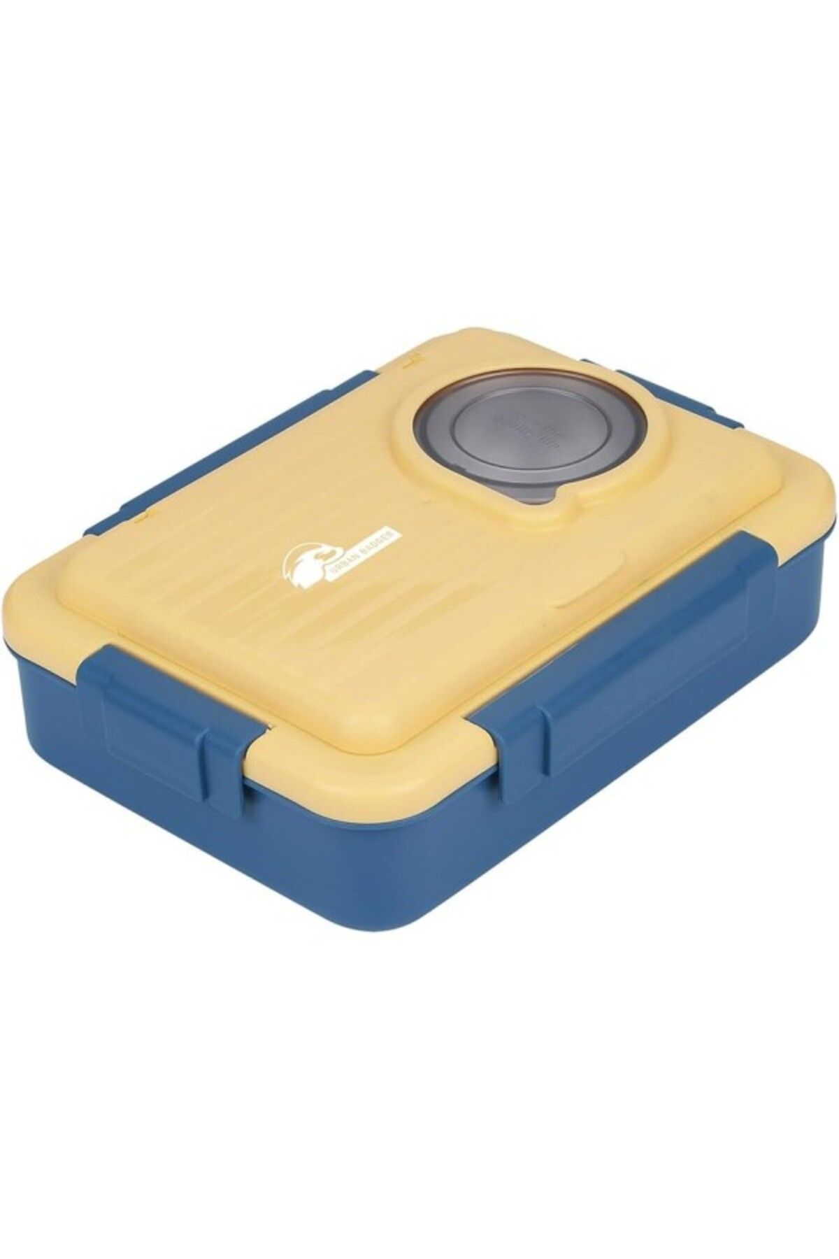 ShopZum Urban Badger 304 Paslanmaz Çelik Sarı-Mavi Lunchbox 1.000+150Ml Çelik Kaşık + Çubuk, Dayanıklı Kamp