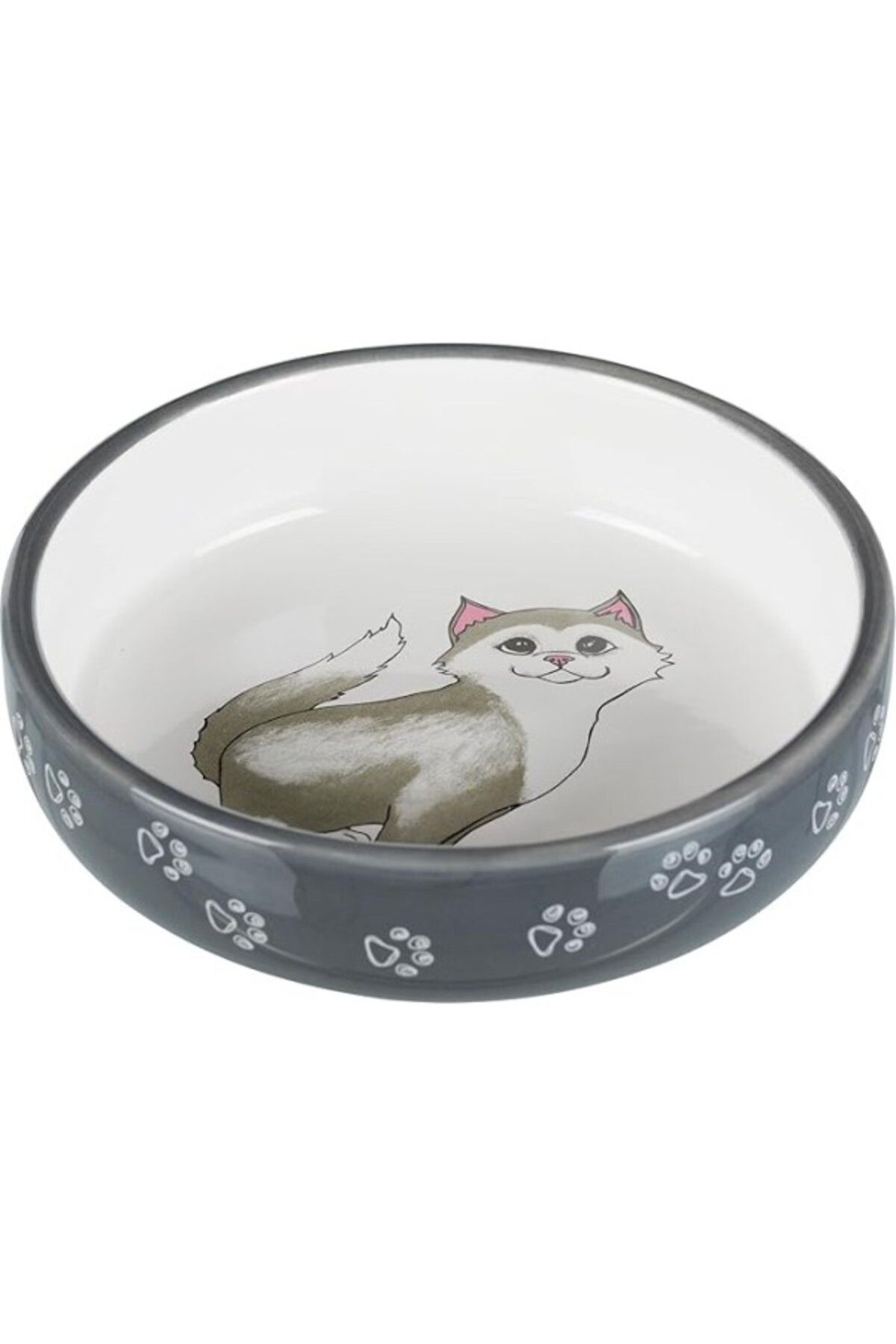 ShopZum Trixie Kısa Burunlu Kedi Seramik Mama Su Kabı