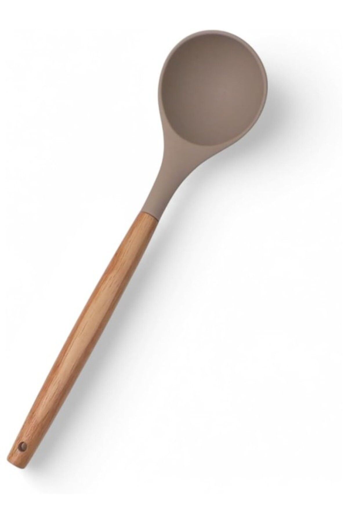 ShopZum Saplı Silikon Kepçe, Uzun Silikon Çorba Ve Sos Kepçesi 27cm 3 Renk Seçenekli
