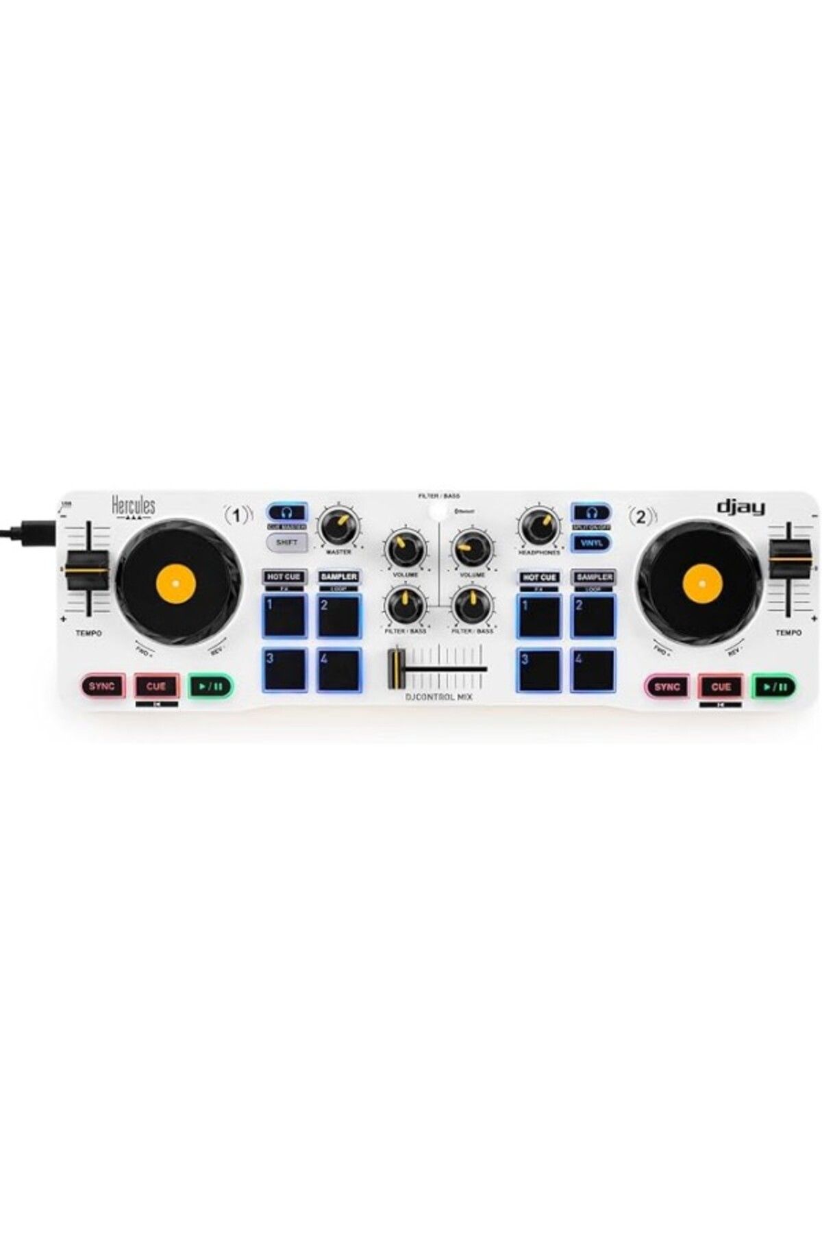 ShopZum Hercules Djcontrol Mix - Akıllı Telefonlar Için Kablosuz Bluetooth Dj Kontrol Cihazı - Djay