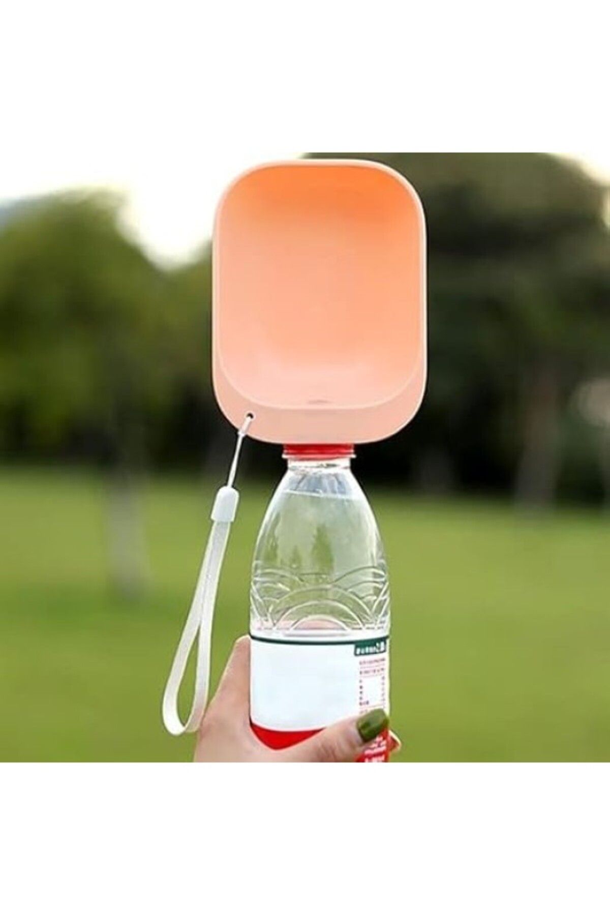 ShopZum Outdoor Outlet Evcil Hayvan Plastik Yıkanabilir Taşınabilir Su Şişesi Bağlantılı Su Kabı