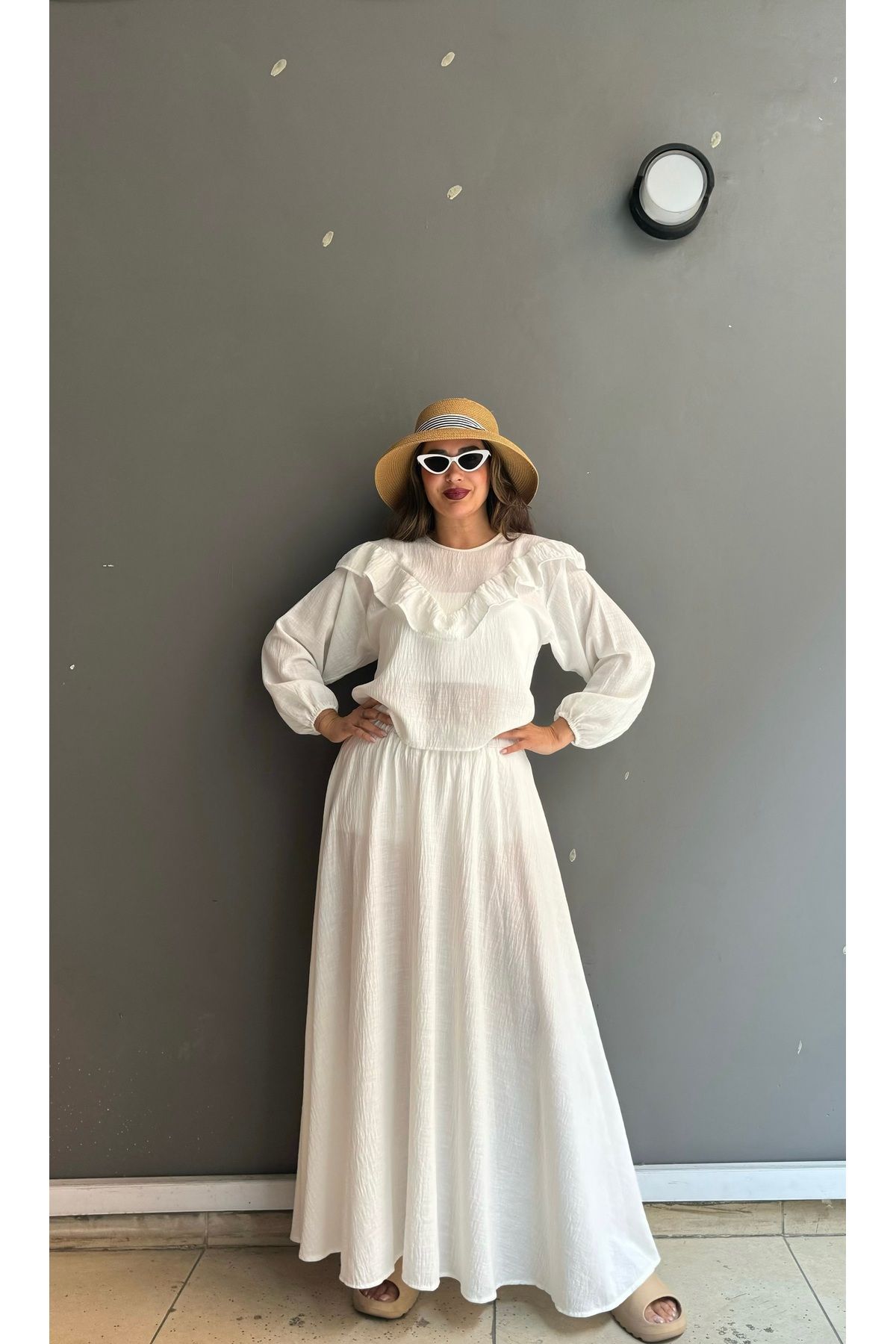 Butik Bluz etek ikili takım