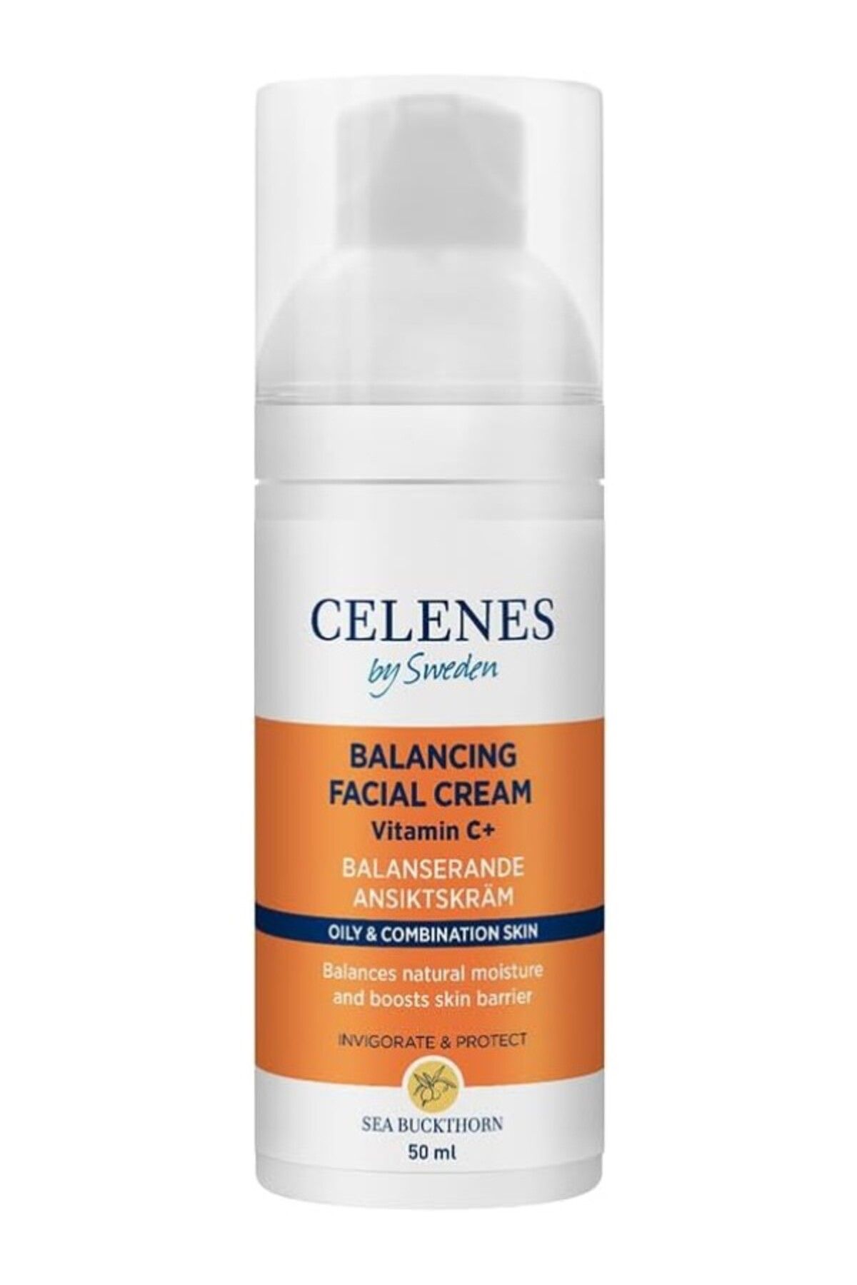 ShopZum Celenes Sea Buckthorn Dengeleyici Yüz Bakım Kremi Yağlı/Karma Ciltler (50 Ml)