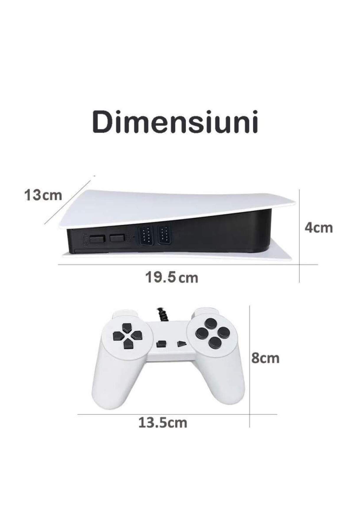SIKS-GS5 SIKS Retro Video Game Console, 2 X Wired Controller, Super 8 BIT Game, Black/White 6