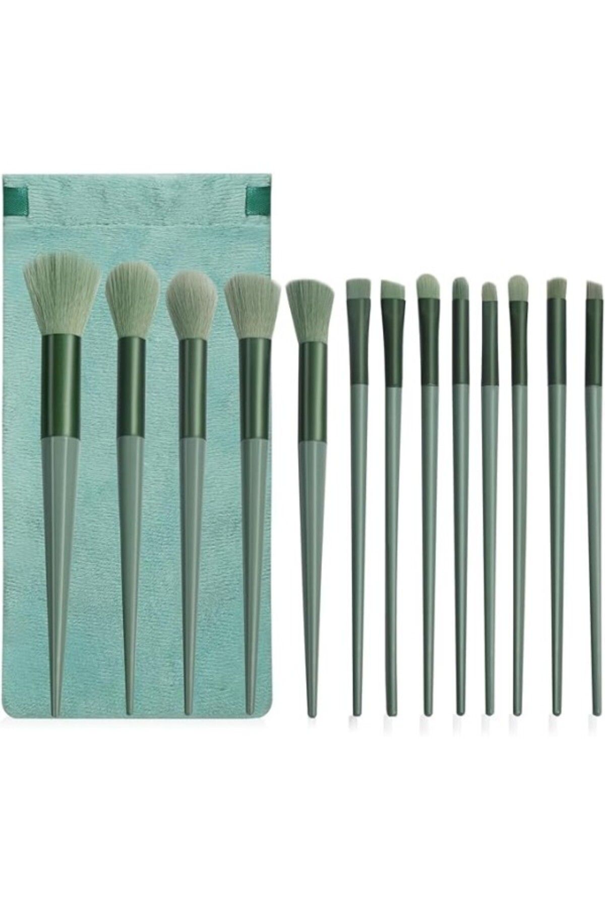 ShopZum Orret Home 13 Parça Makyaj Fırça Seti, Fondöten, Pudra, Kapatıcı, Göz Farı, Allık, Vurgulayıcı, Kaş