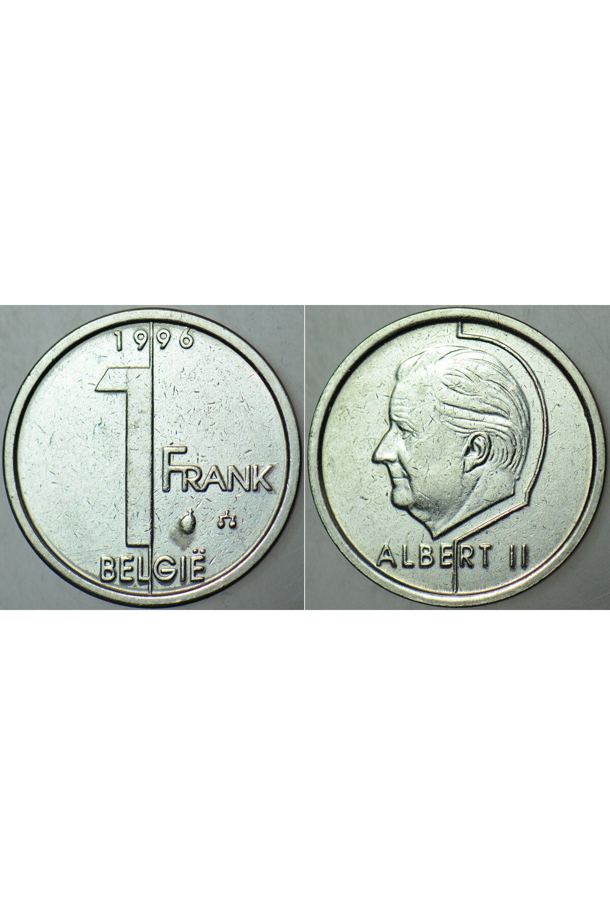 Banknoting BELÇİKA 1 FRANK 1996 KRAL II. ALBERT DÖNEMİ.